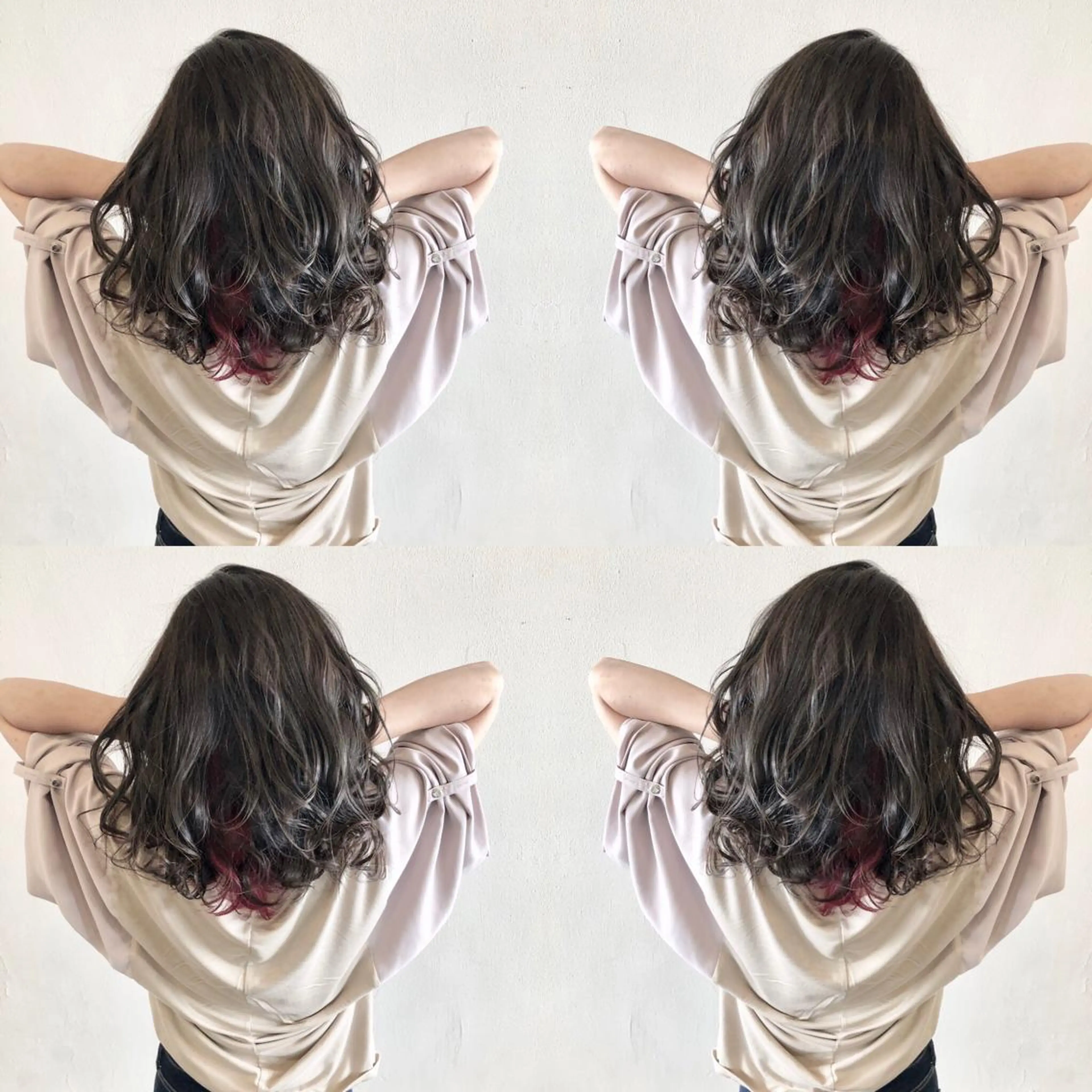 セミロング カラー ヘアカラー 宮下 耕平のヘアスタイル