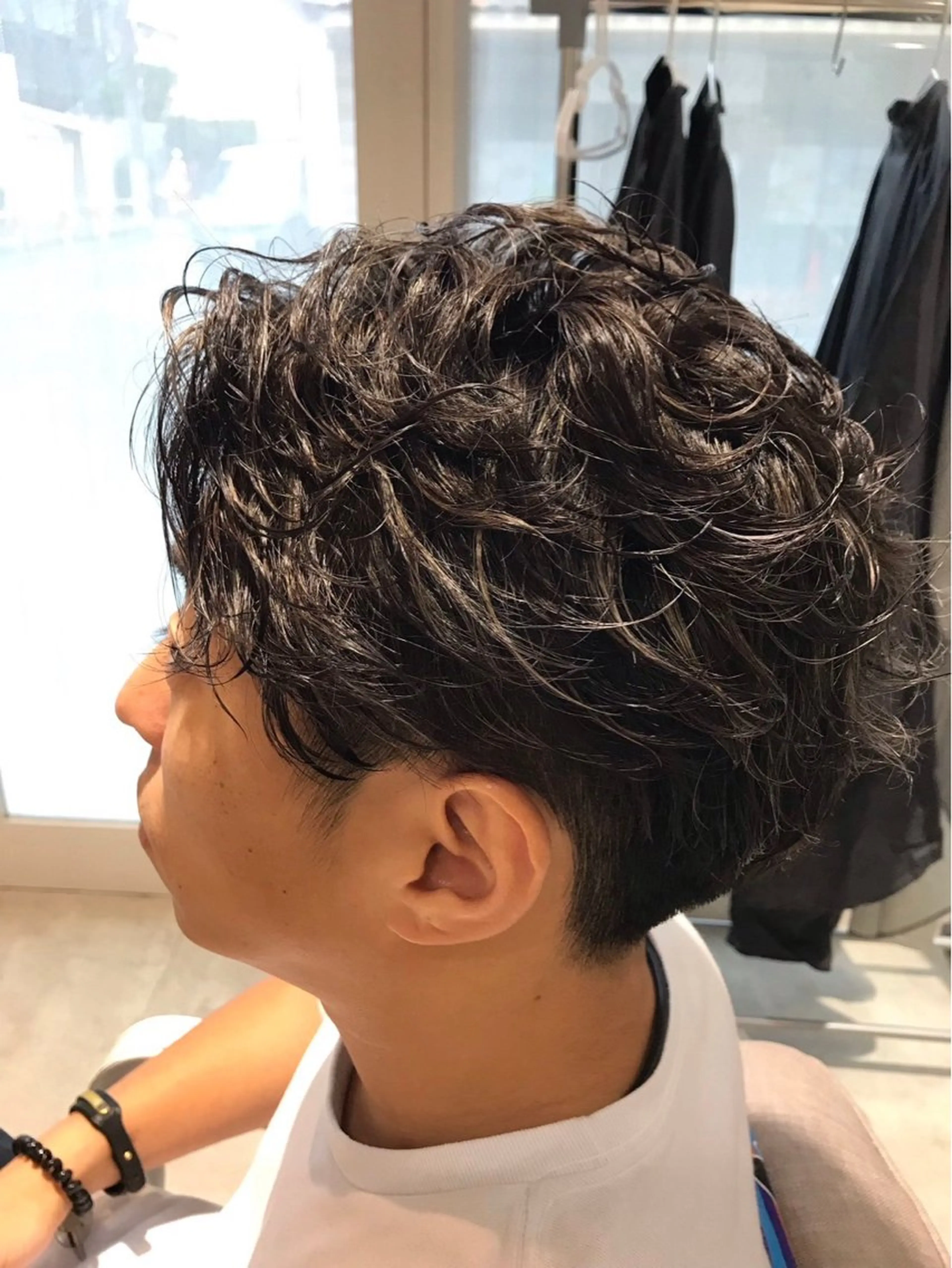 メンズ カット パーマ 浦野 龍太のヘアスタイル