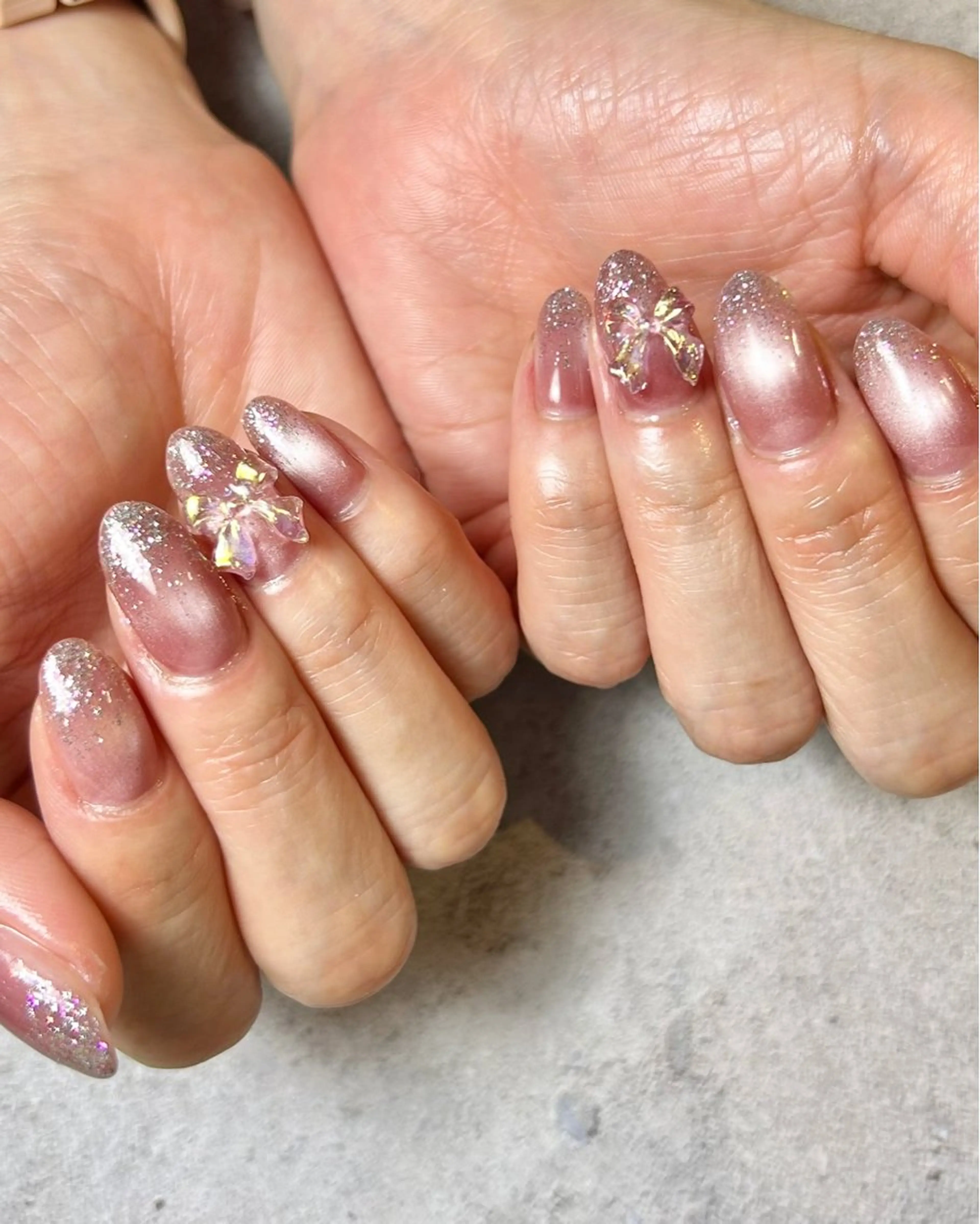 ネイル ピンク ハンドネイル Reflection marikoのネイルデザイン