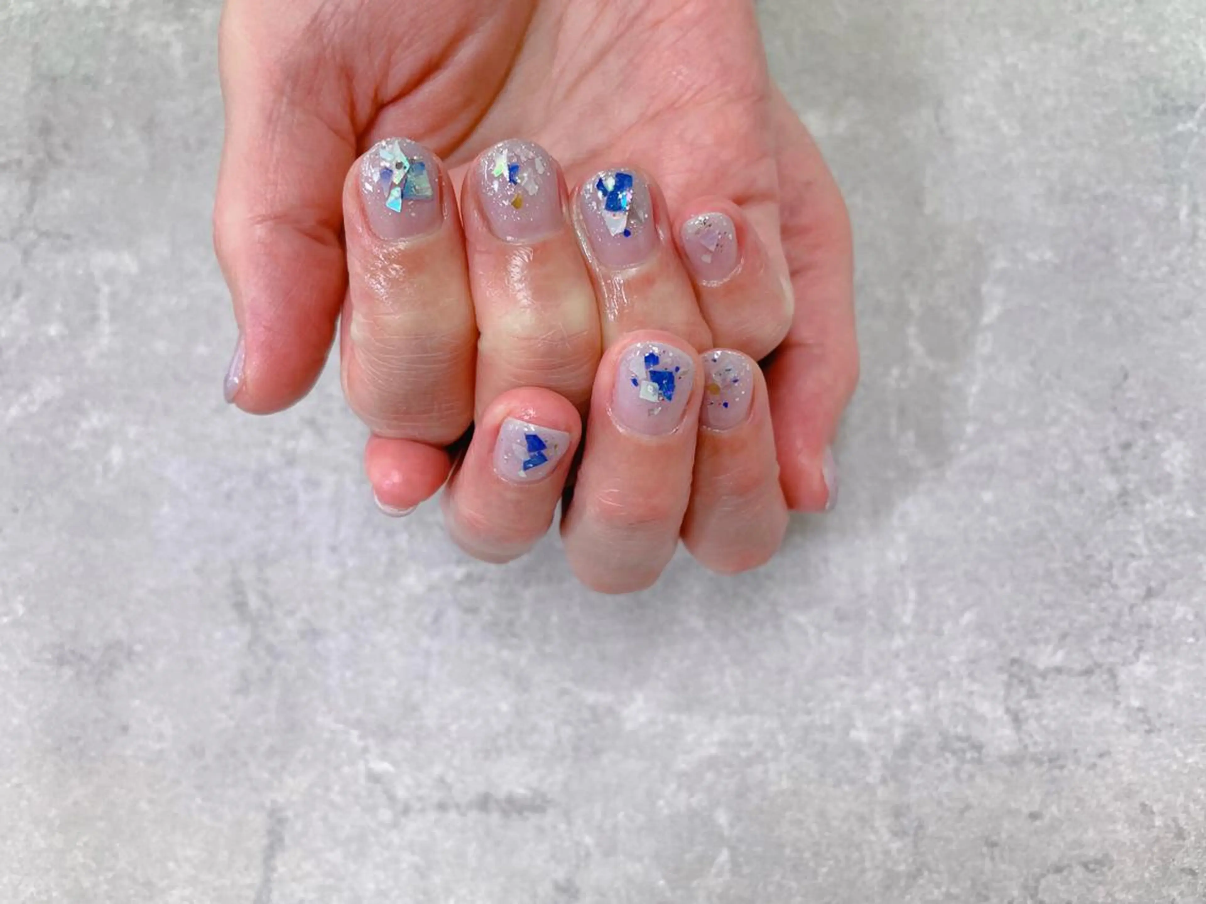 ネイル グラデーション キラキラネイル ハンドネイル foglia❁﻿. ⌇﻿imamuraのネイルデザイン