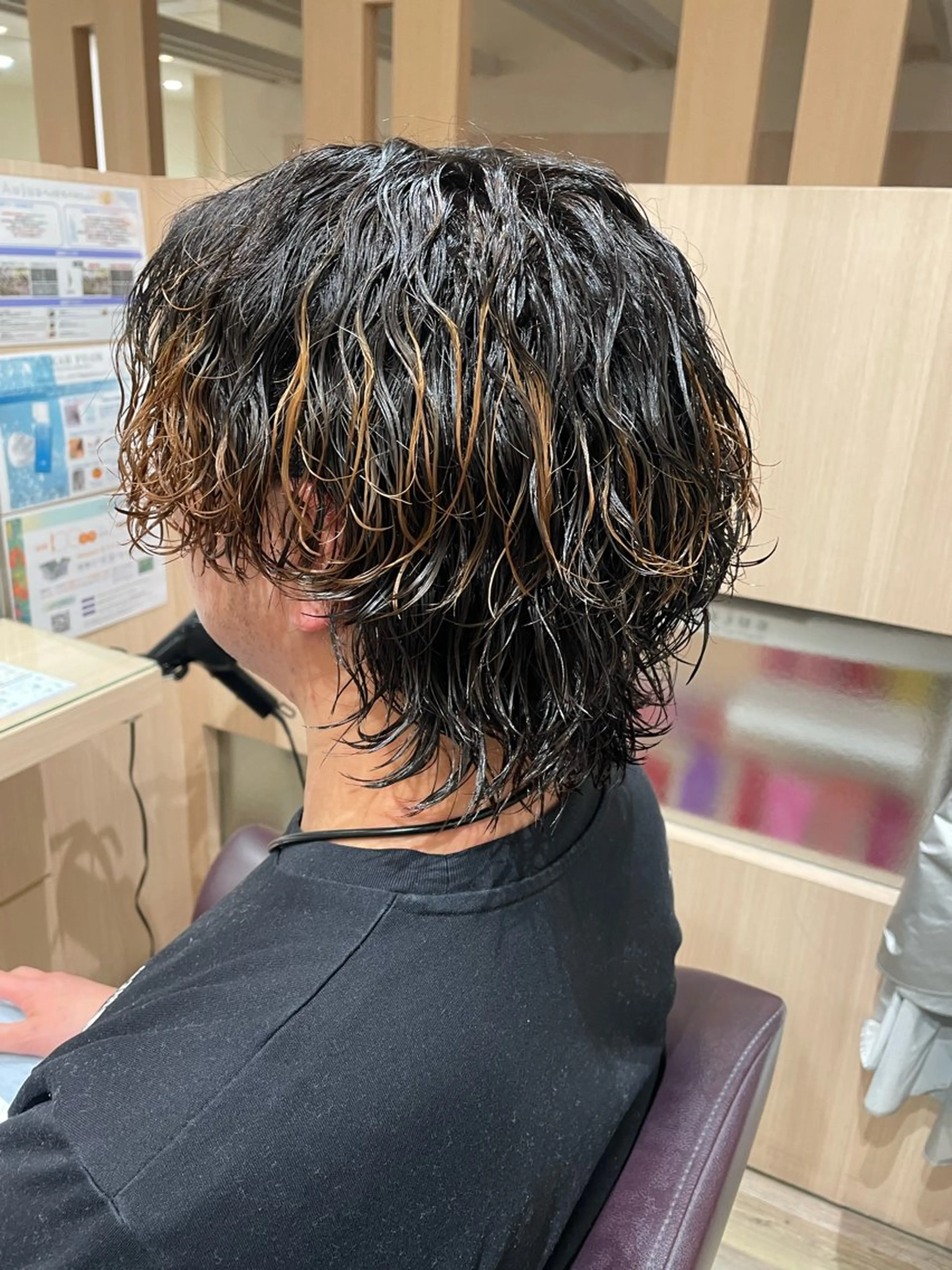パーマ メンズ メンズパーマ 波巻きパーマ カット パーマ 小林 純一郎のヘアスタイル