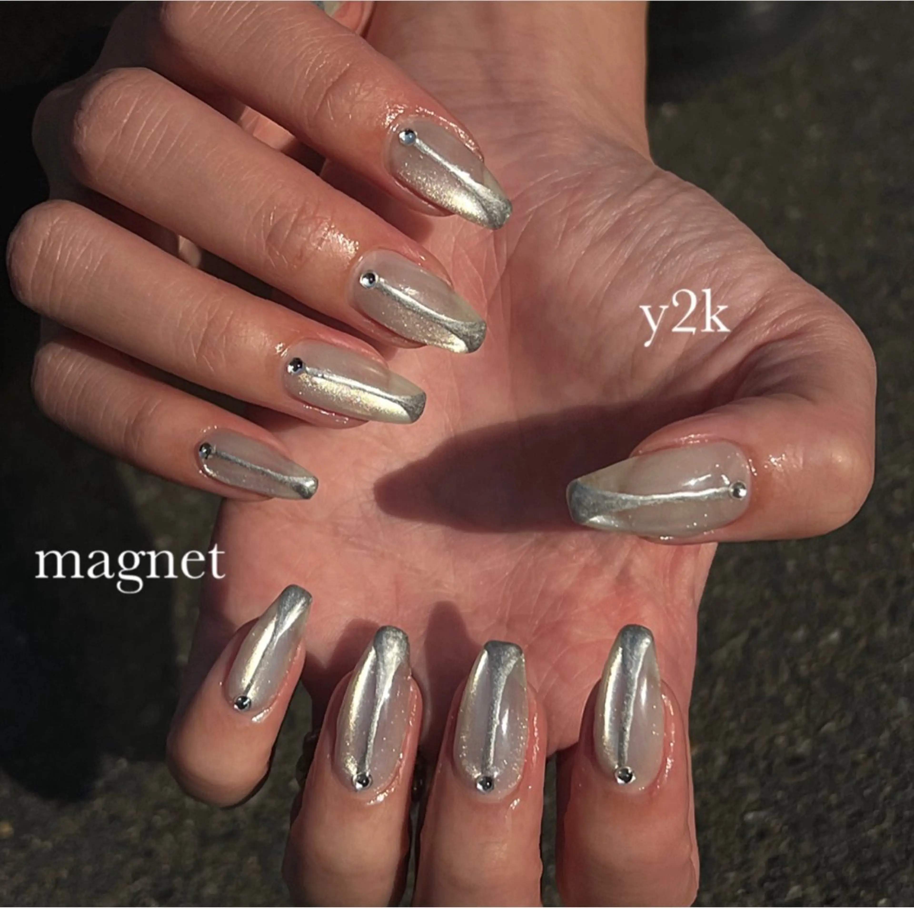 ネイル マグネットネイル ハンドネイル Luann nail Sakiのネイルデザイン