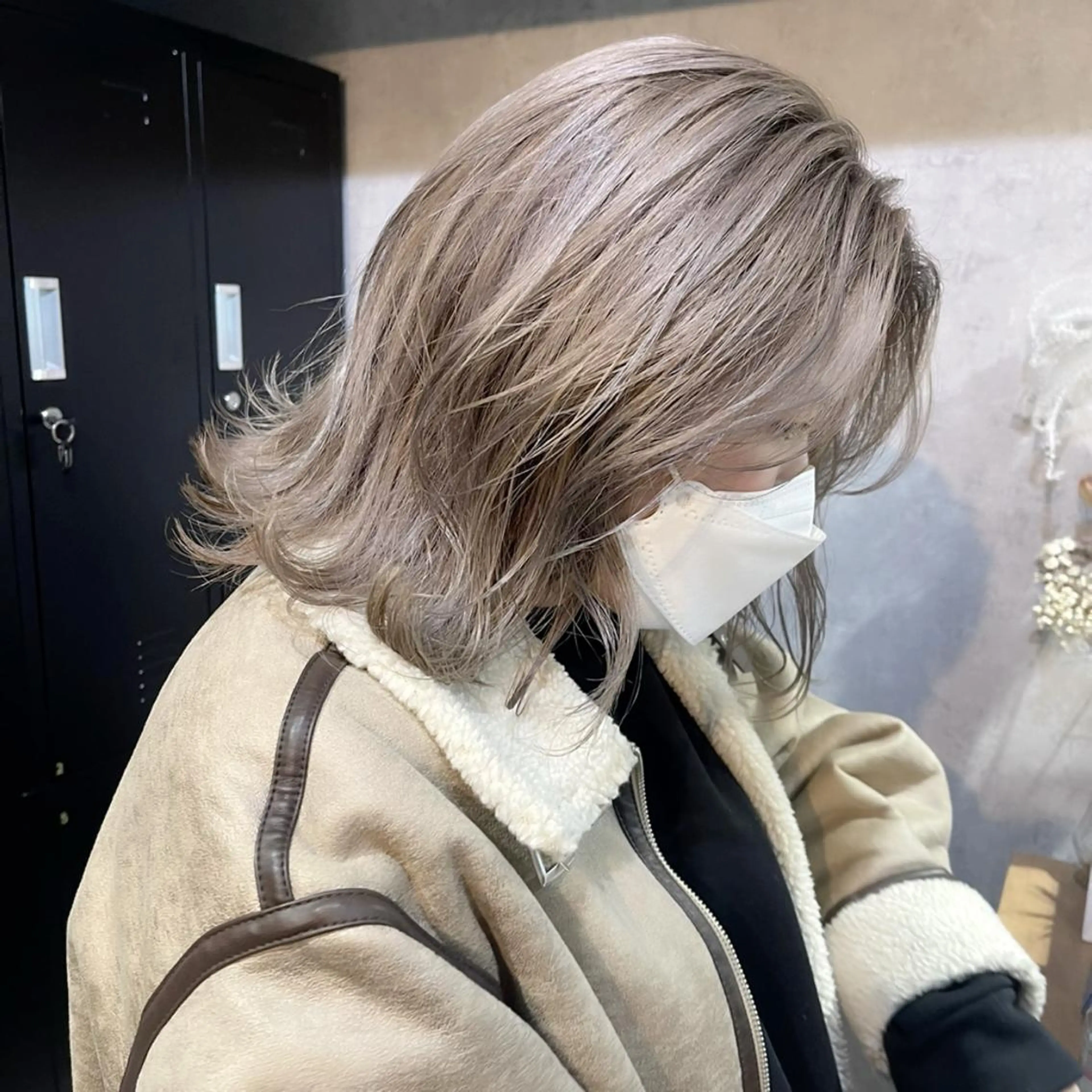 ミディアム カラー ブリーチ ケアブリーチ 透明感カラー ダブルカラー ハイトーンカラー ヘアカラー PARK by CREAM所属・松井那津子 /ハイライトブリーチのヘアスタイル