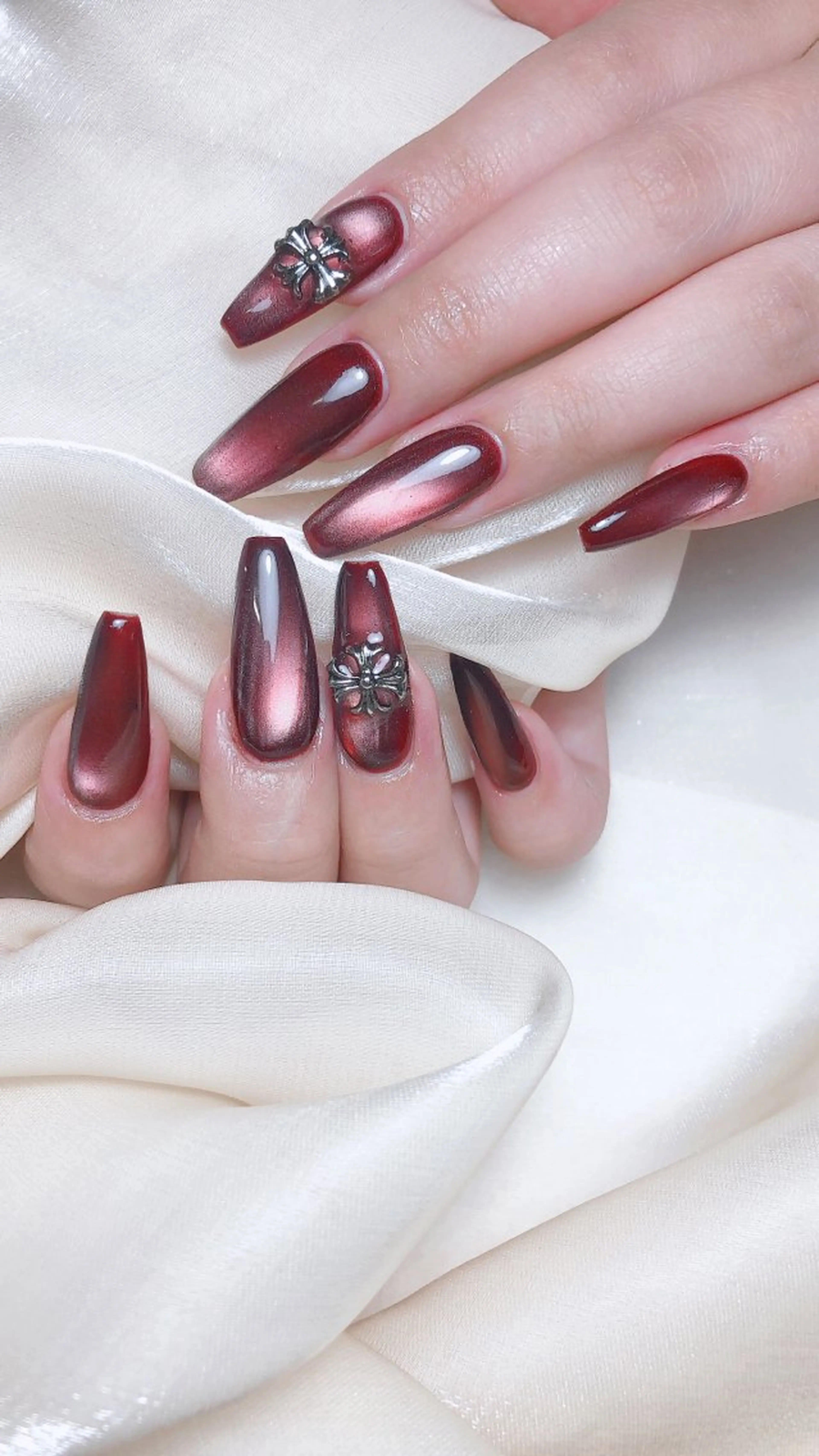 チップ長さ出しパーツ2個付き　ワンカラー(カラー、マグネットorフラッシュ)　¥9000の写真