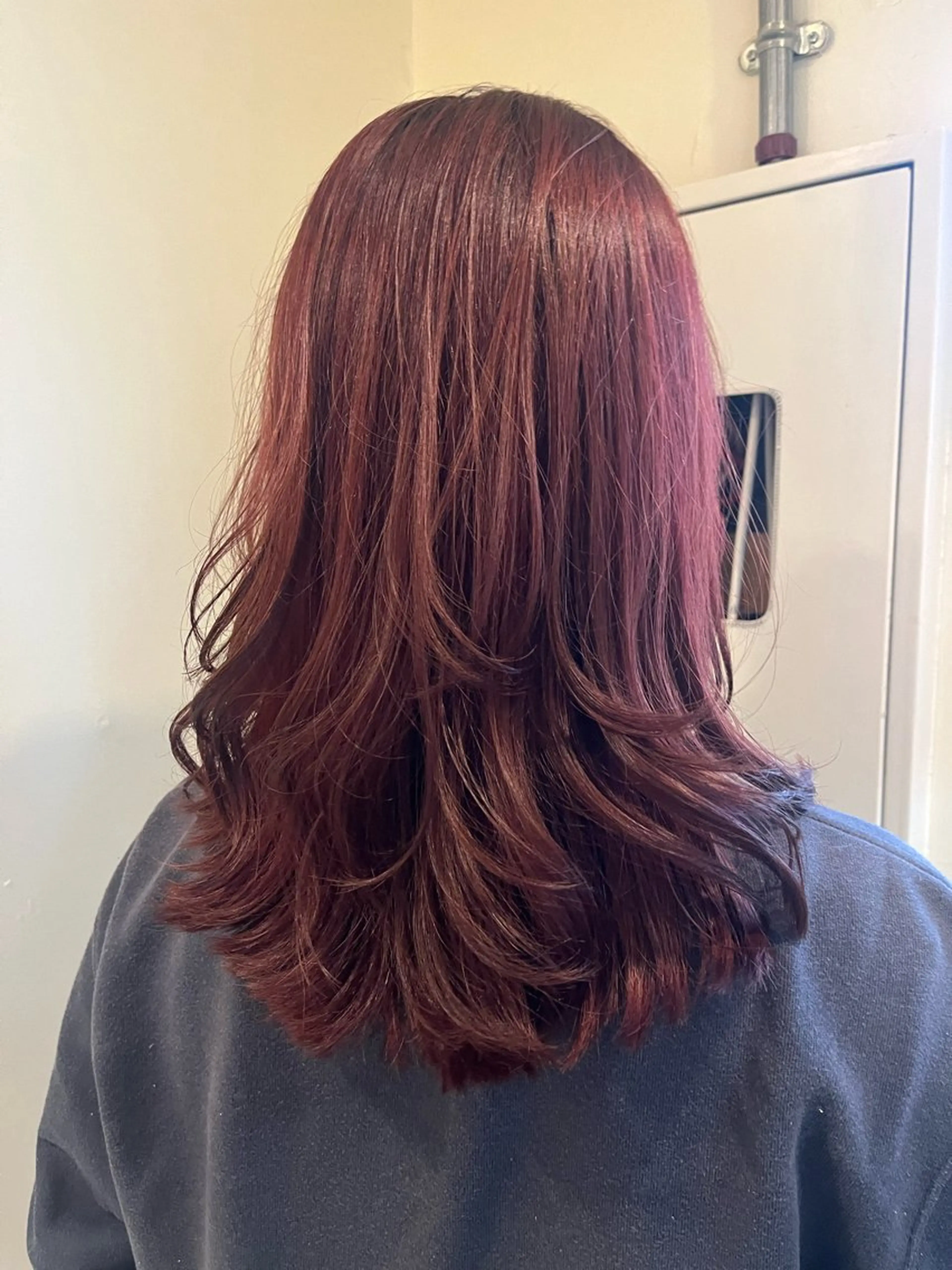 セミロング カラー カット ヘアカラー 🦮shiori アイドルオタク🦮のヘアスタイル