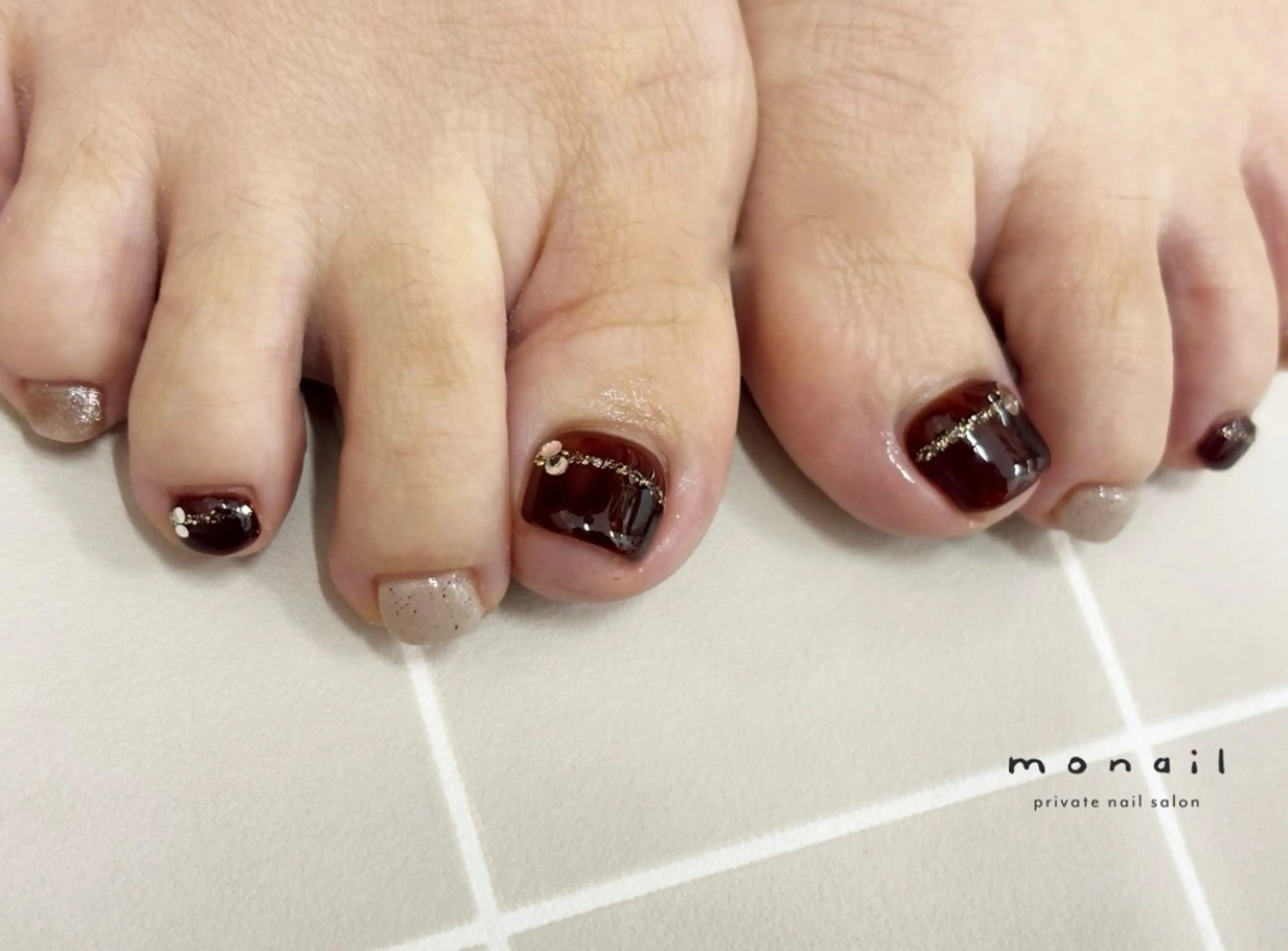 ネイル フットネイル private  nail monail所属・nail salon monailのネイルデザイン