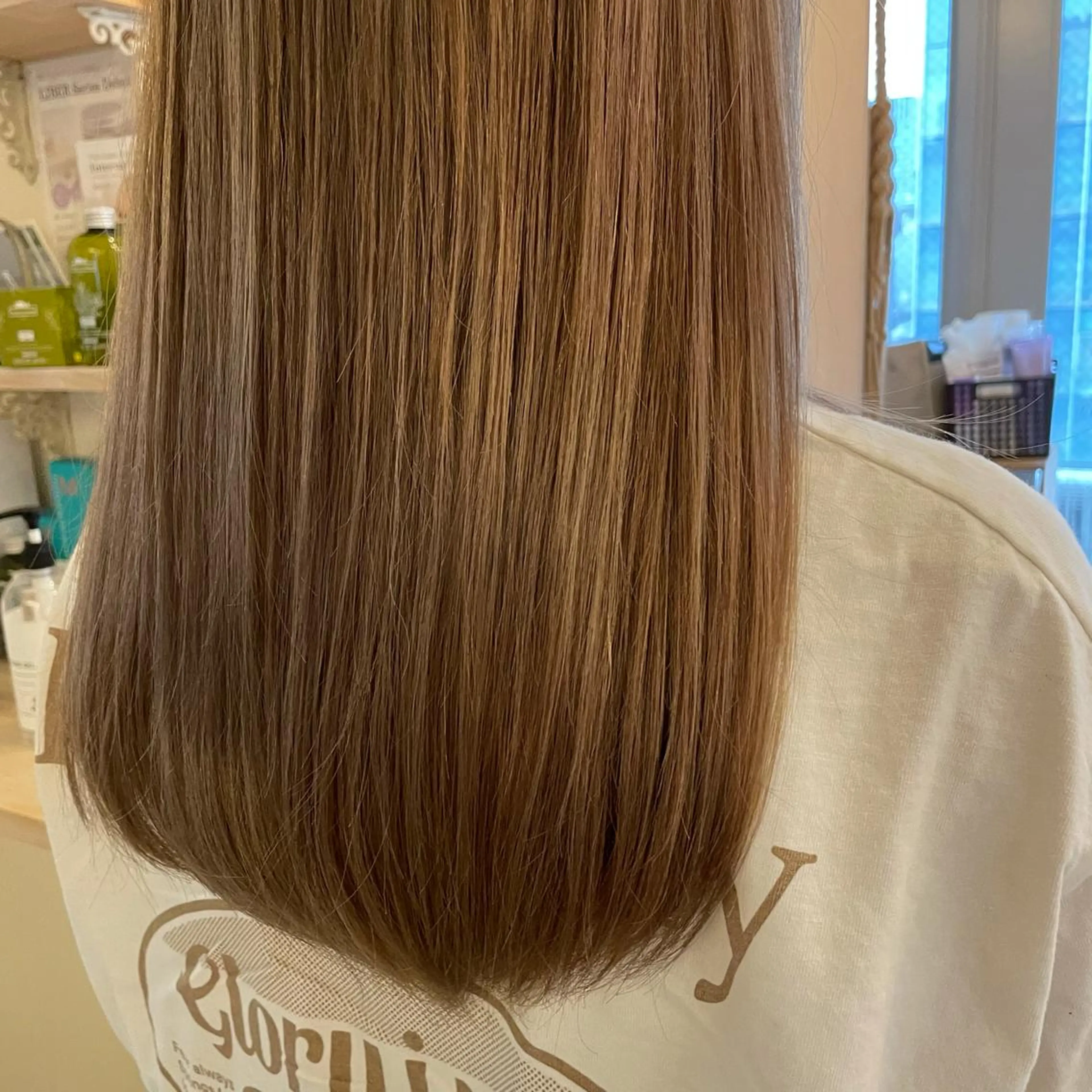 セミロング カット ヘアカラー ボブウルフ／ボブ Satsuki【名駅のヘアスタイル