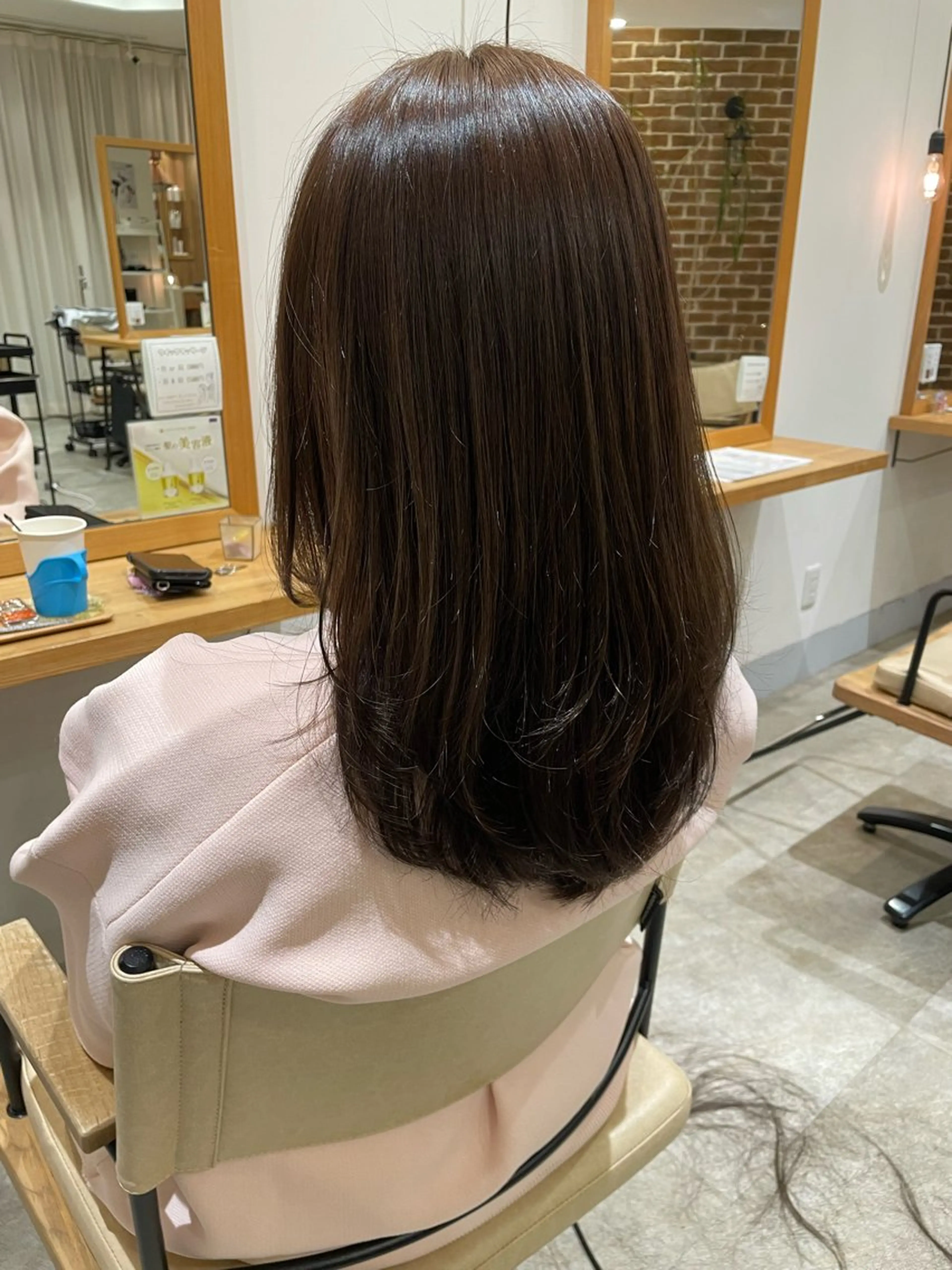 ロング レイヤーカット 田中 ゆいかのヘアスタイル