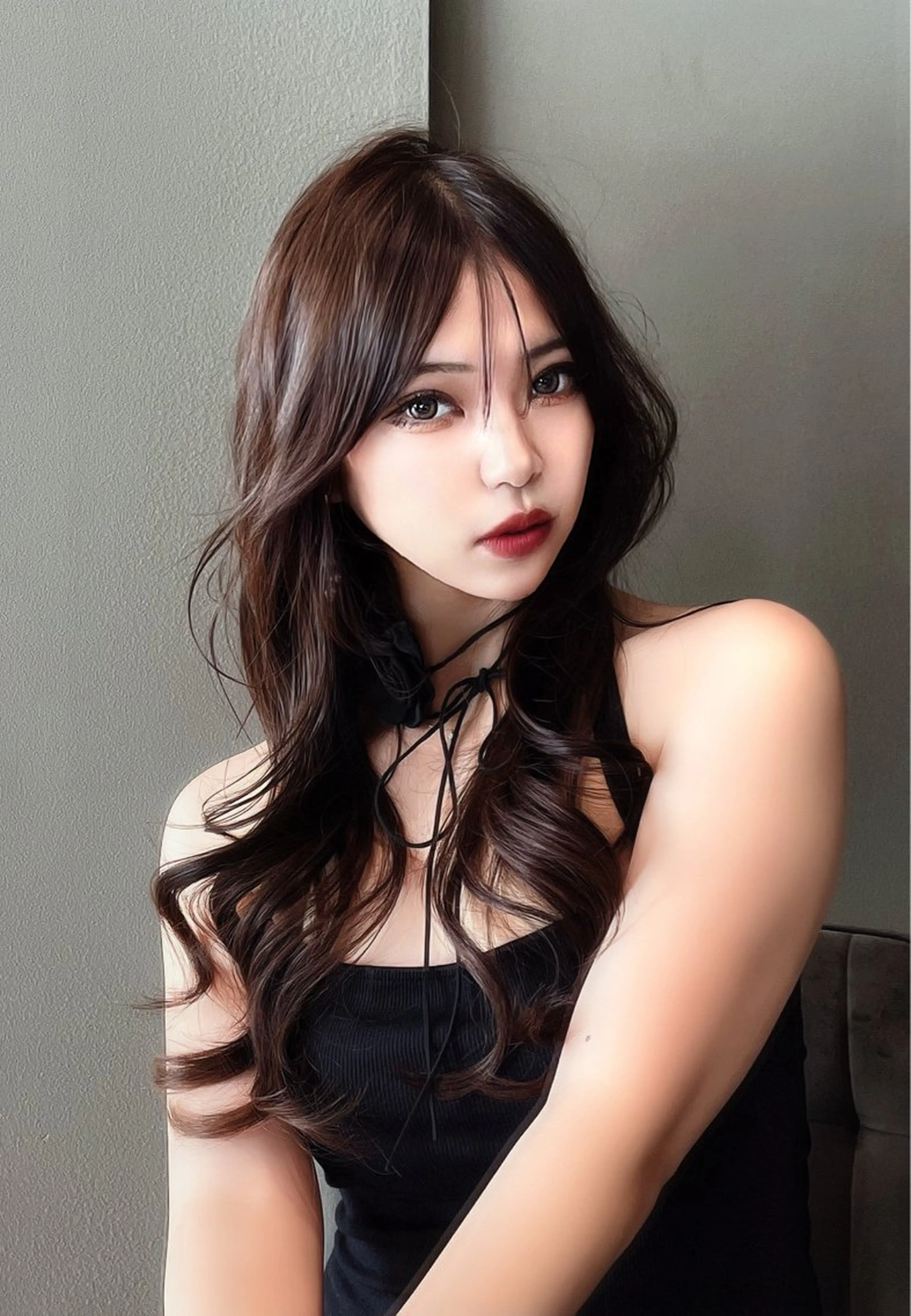 ロング カラー レイヤー/髪質改善 /透け感カラー/艶髪のヘアスタイル