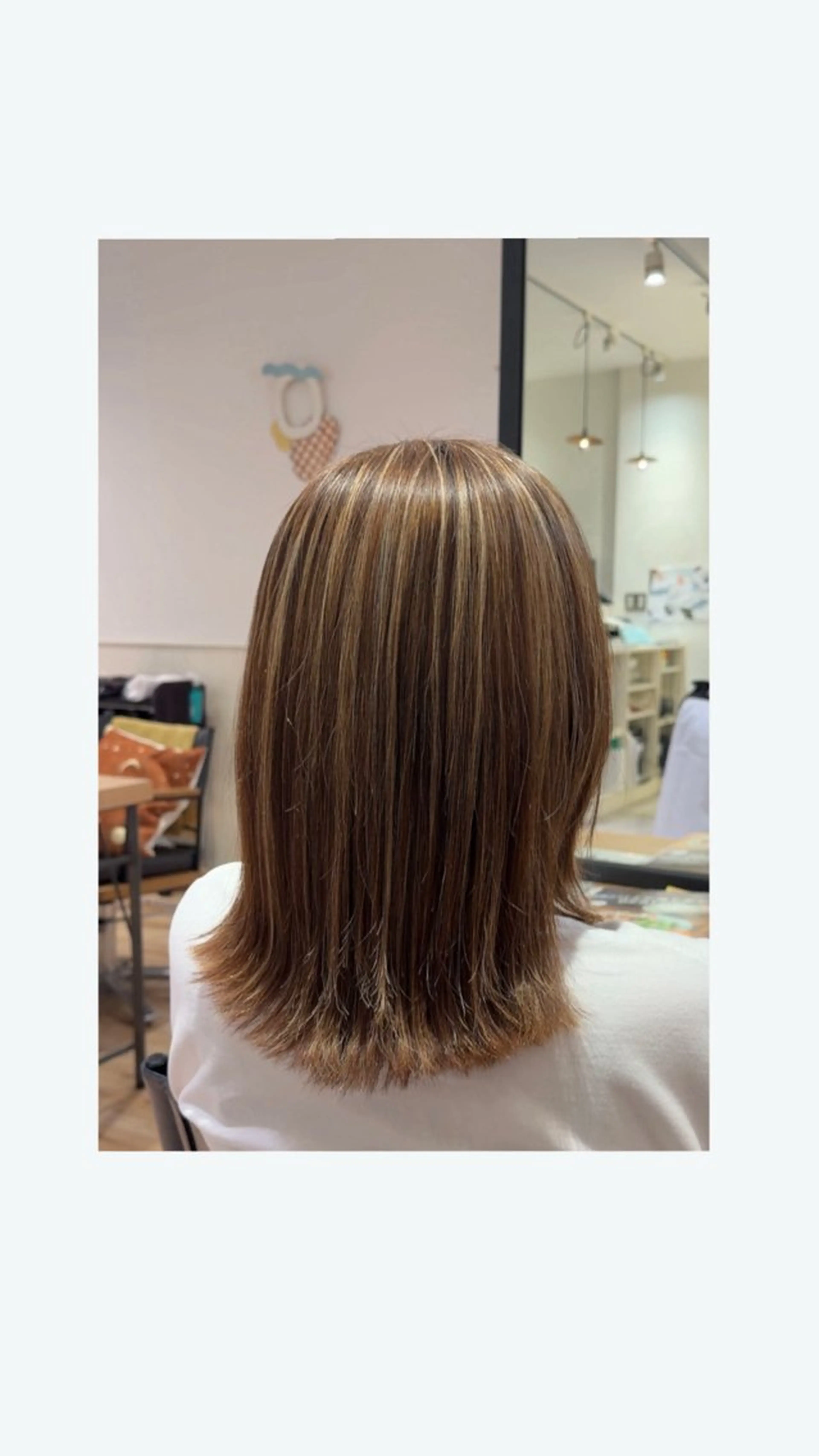 セミロング レイヤーカット カット 優乃 ❄️のヘアスタイル