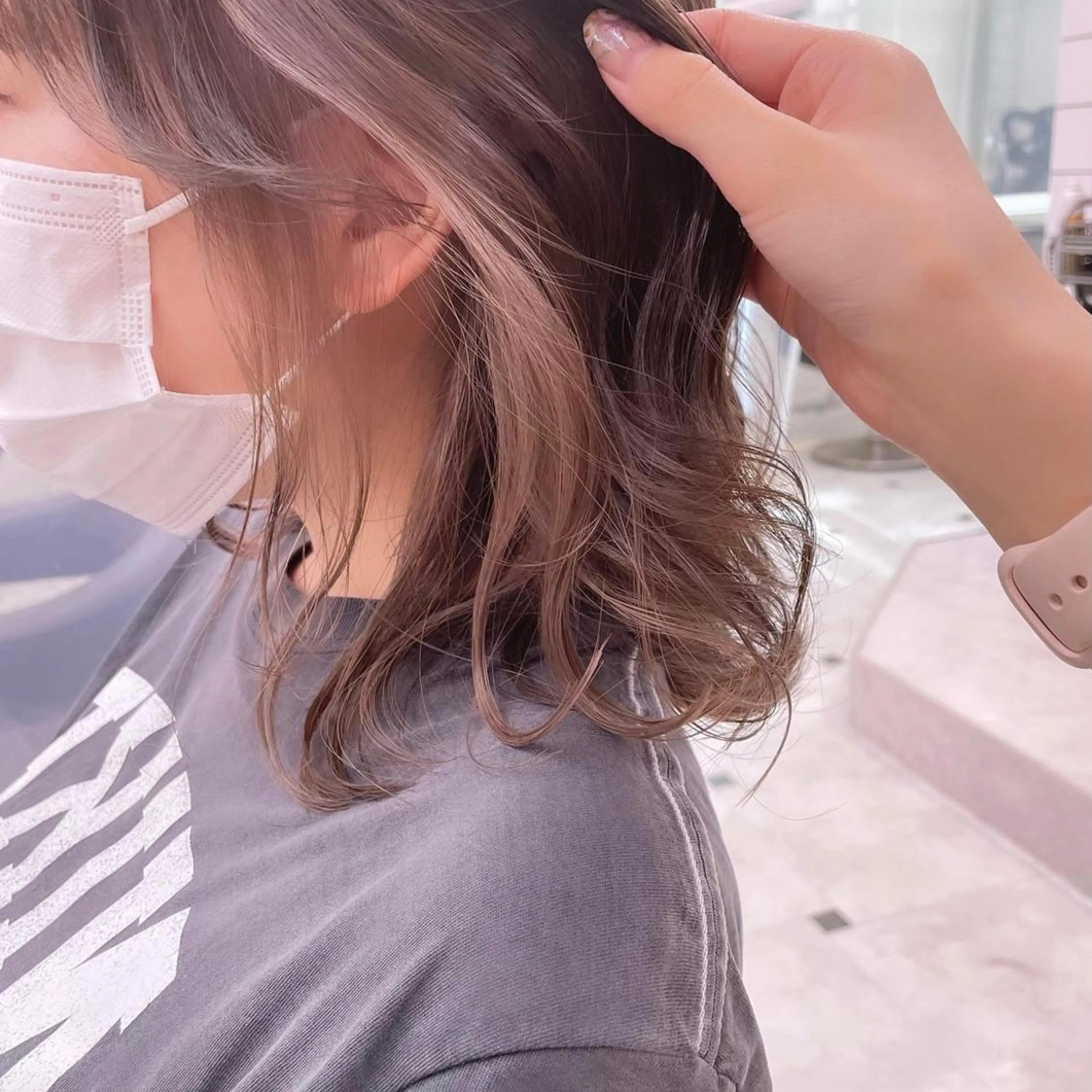 ミディアム カラー 🩰透明感カラー♡ UTA🩰のヘアスタイル