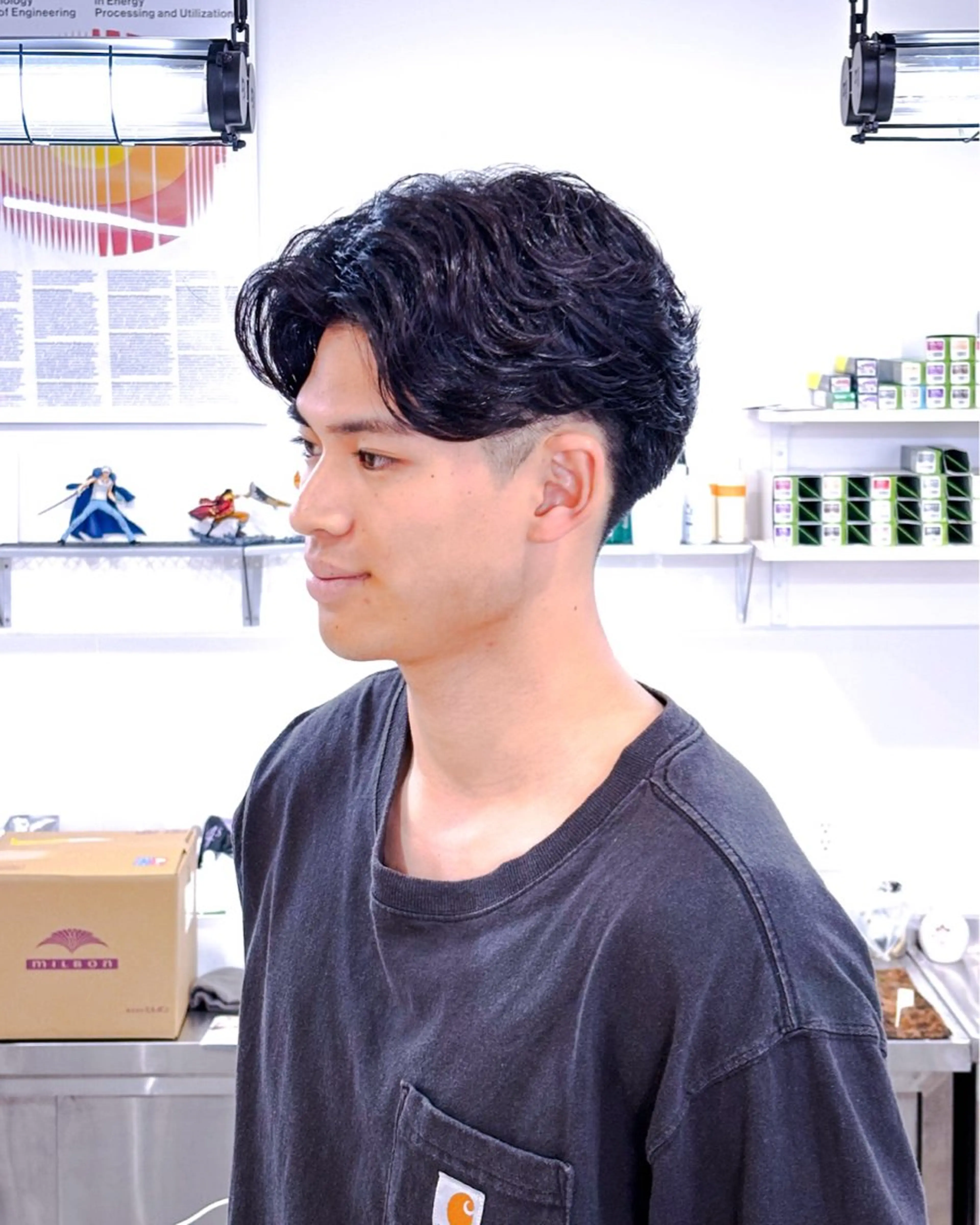 パーマ メンズ カット パーマ 吉田 みき ｜磐田｜メンズサロンのヘアスタイル