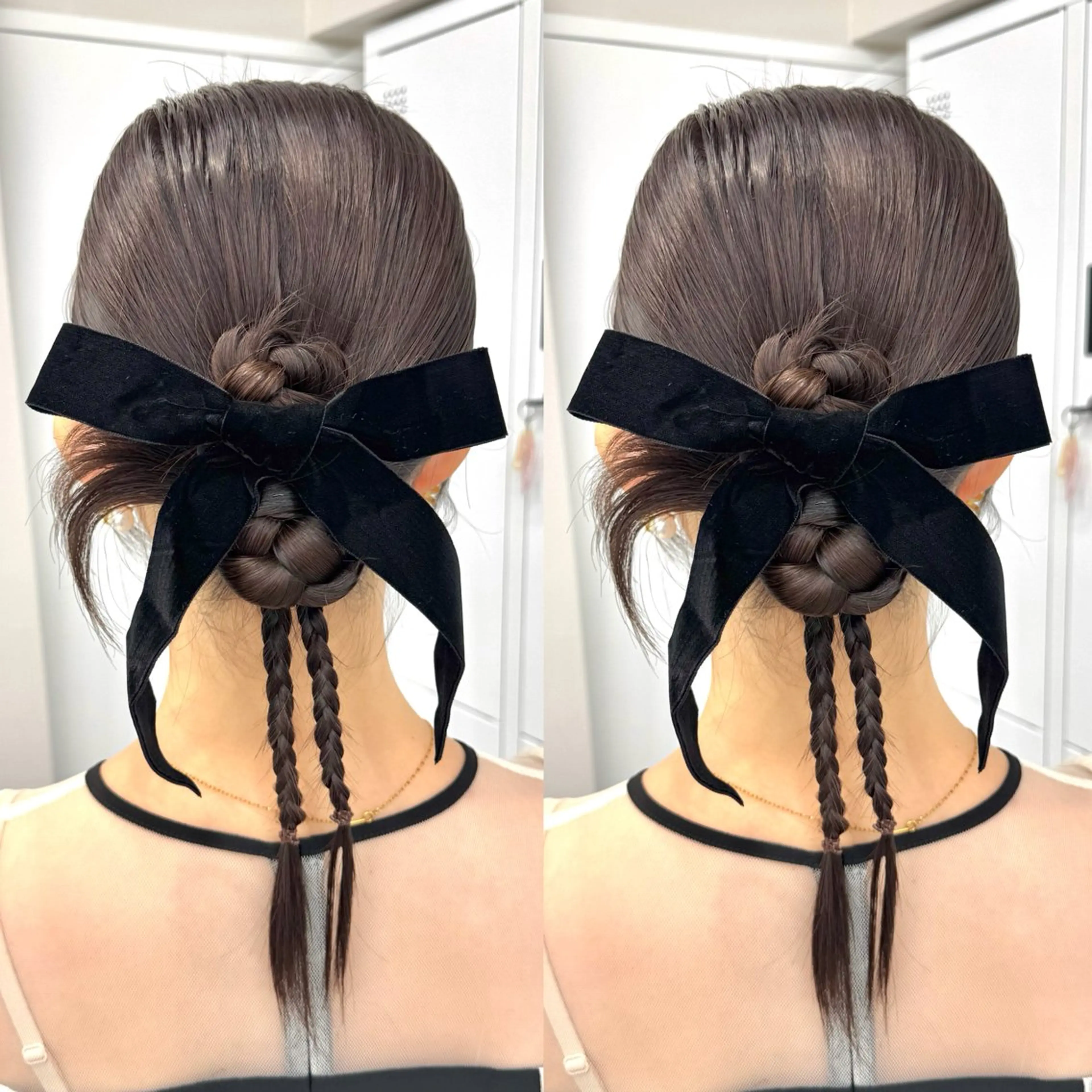 セミロング ヘアアレンジ ヘアセット ヘアメ🎀推しカラー 🥣横浜/しほ🧸のヘアスタイル