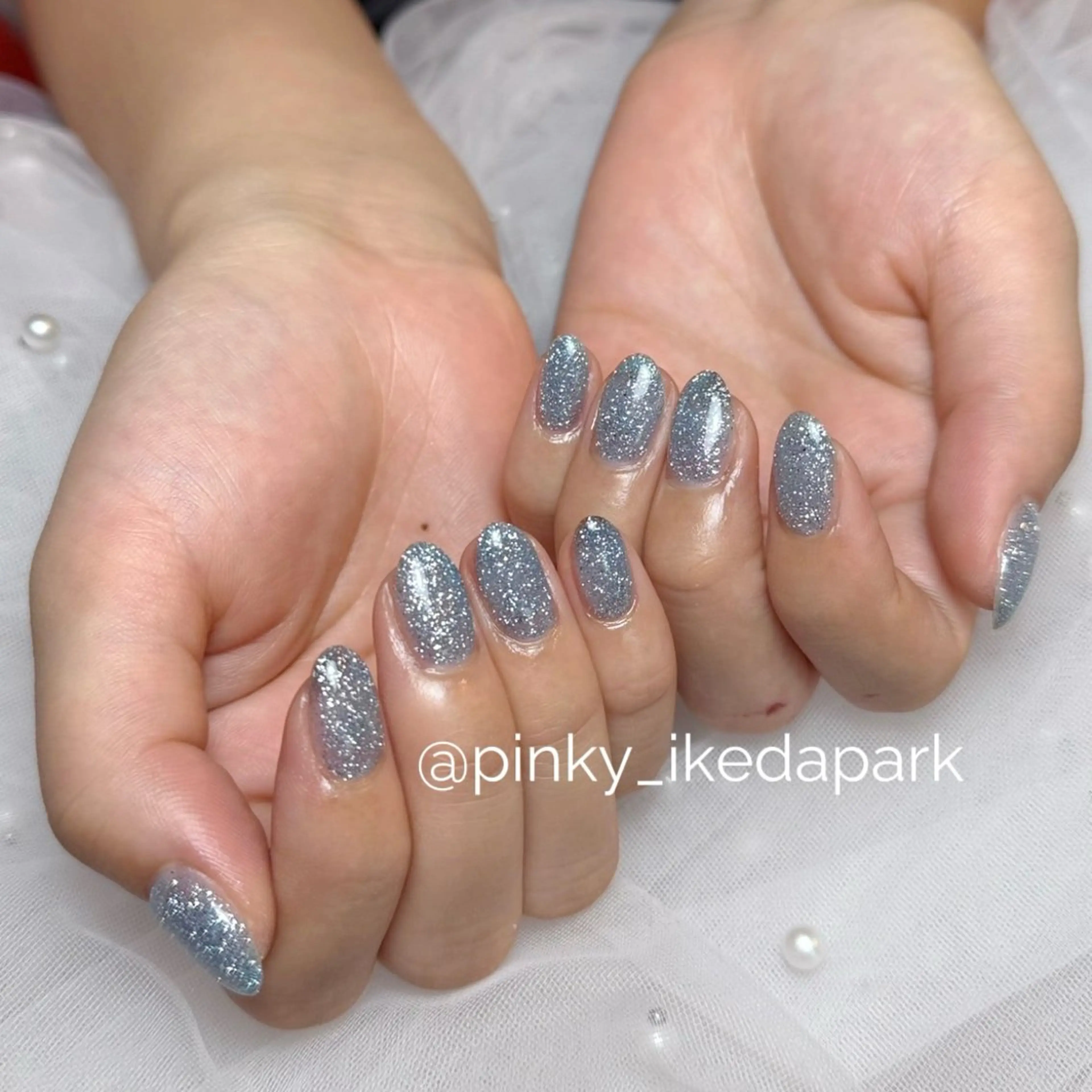 ネイル フラッシュネイル 夏ネイル ハンドネイル ピンキー 池田公園店のネイルデザイン