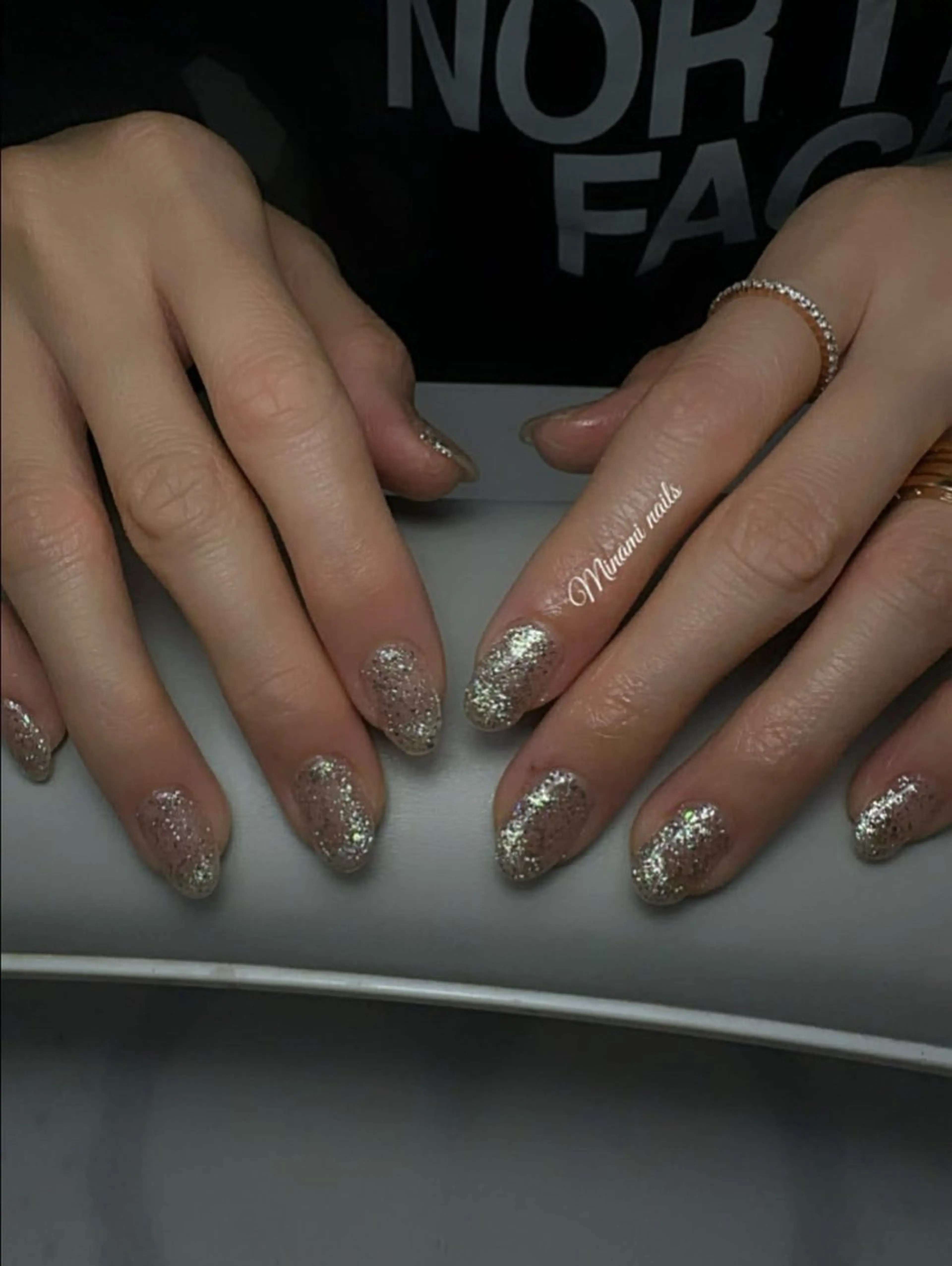 ネイル アートネイル オーロラネイル ガーリー キラキラネイル 韓国ネイル ハンドネイル Minami Nailsのネイルデザイン