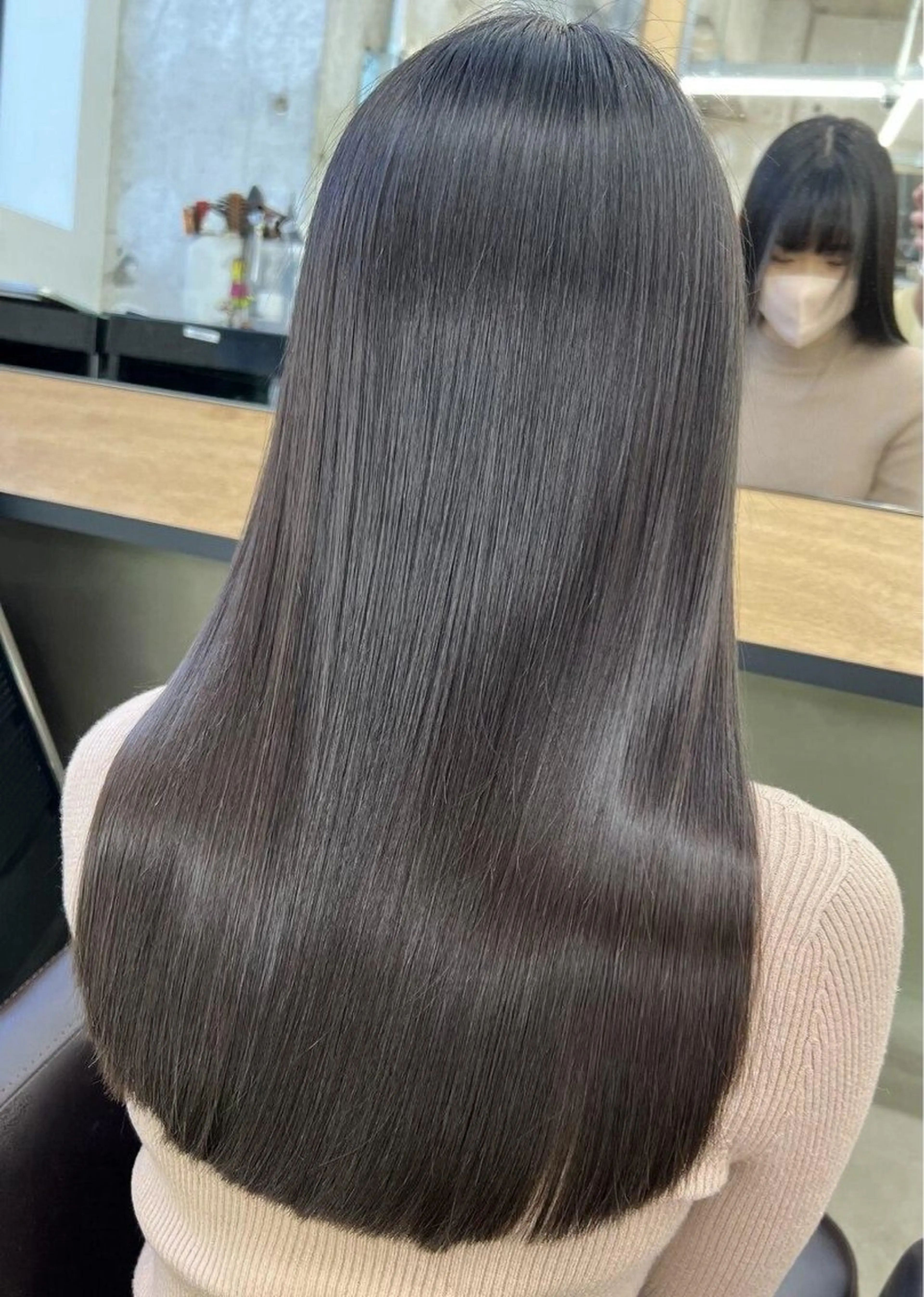 ロング カット ヘアカラー トリートメント RUI⚪️艶髪 ⚪️髪質改善のヘアスタイル