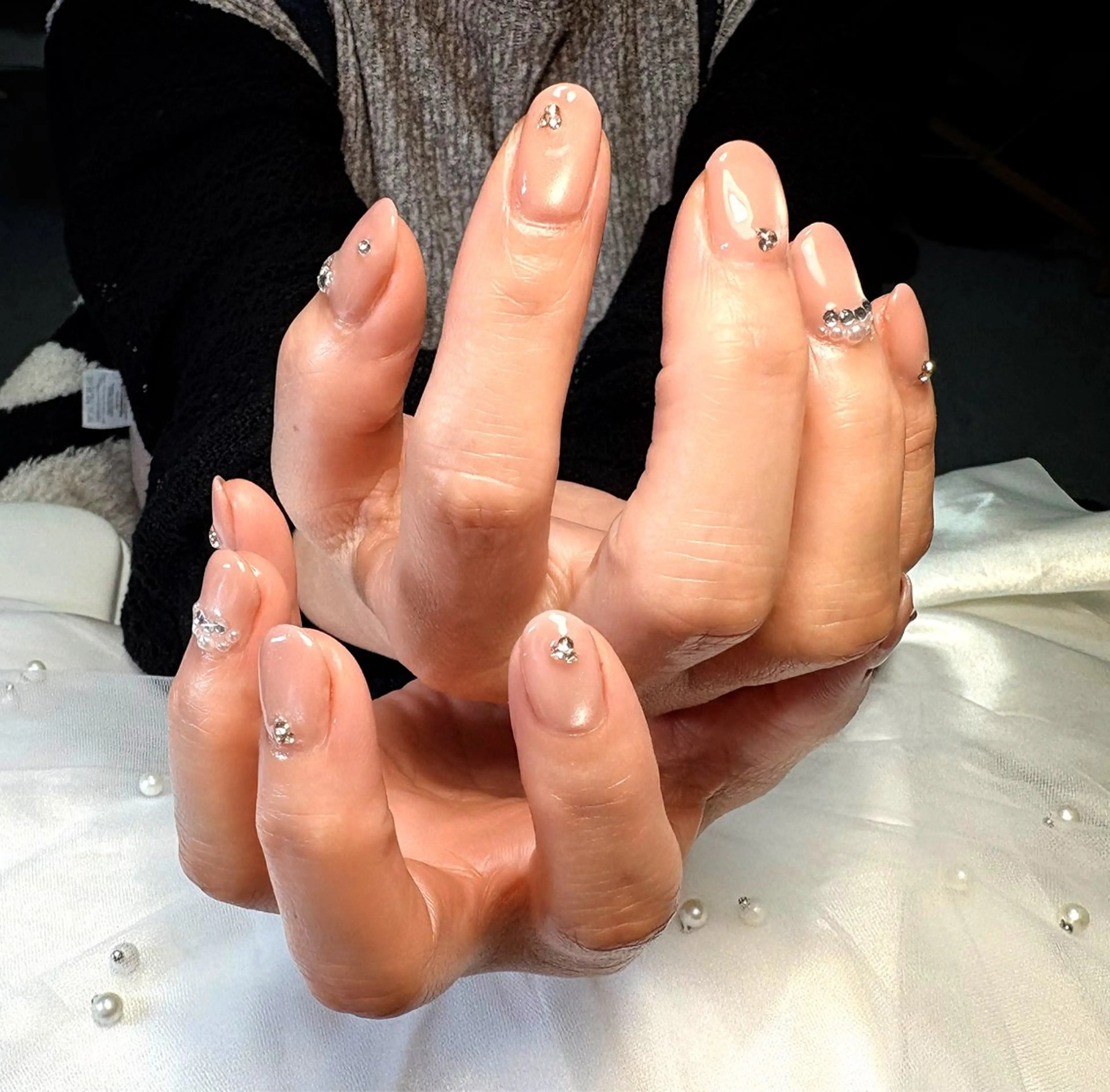 ネイル 入学式 卒業式 持ち込み ネイルサロン Roiのネイルデザイン