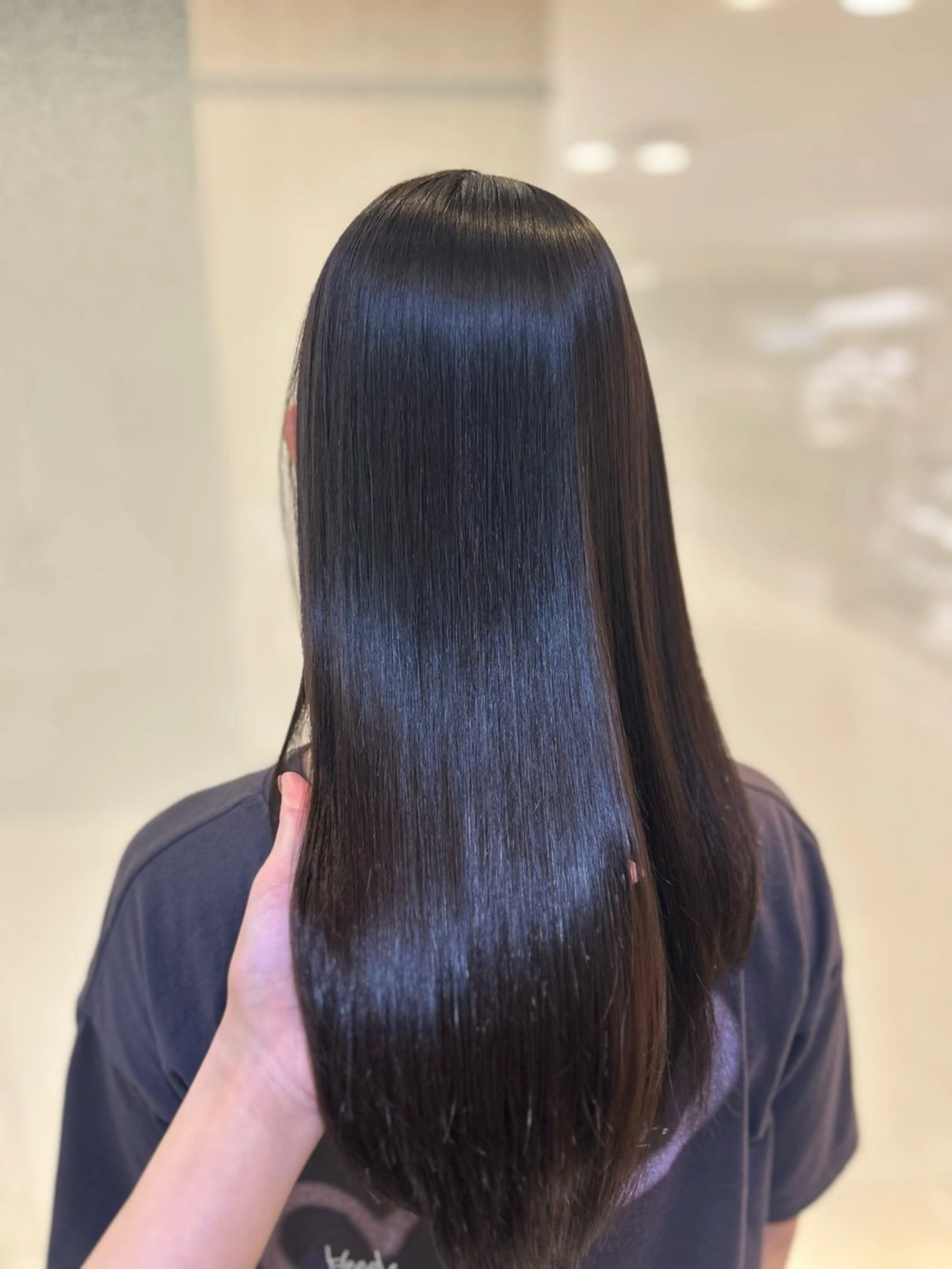 ロング カット 縮毛矯正 トリートメント 似合わせカラー/艶 髪質改善/ヨシザキのヘアスタイル