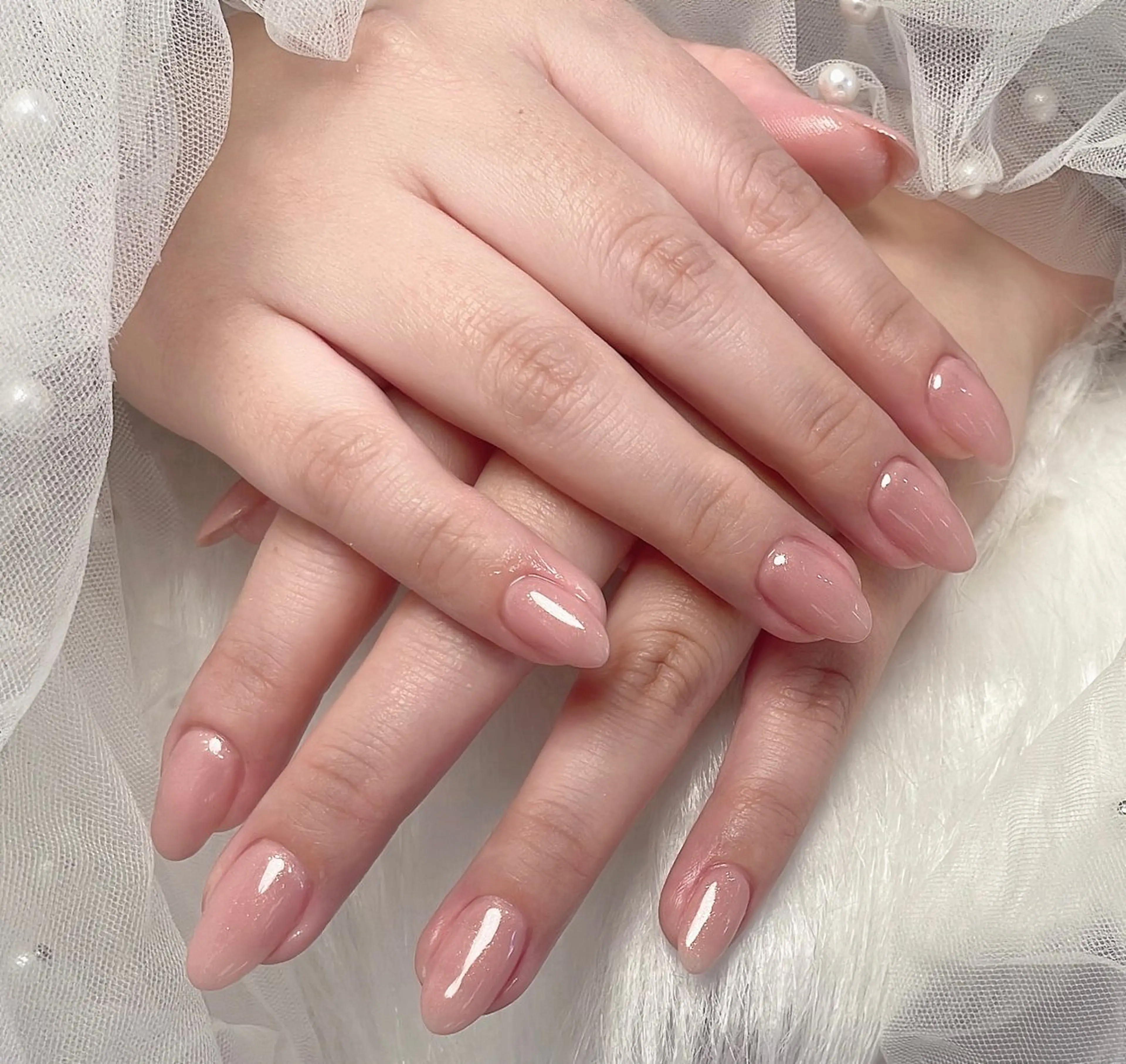 ネイル ハンドネイル 渋谷T&B りお ロング無制限中💫のネイルデザイン