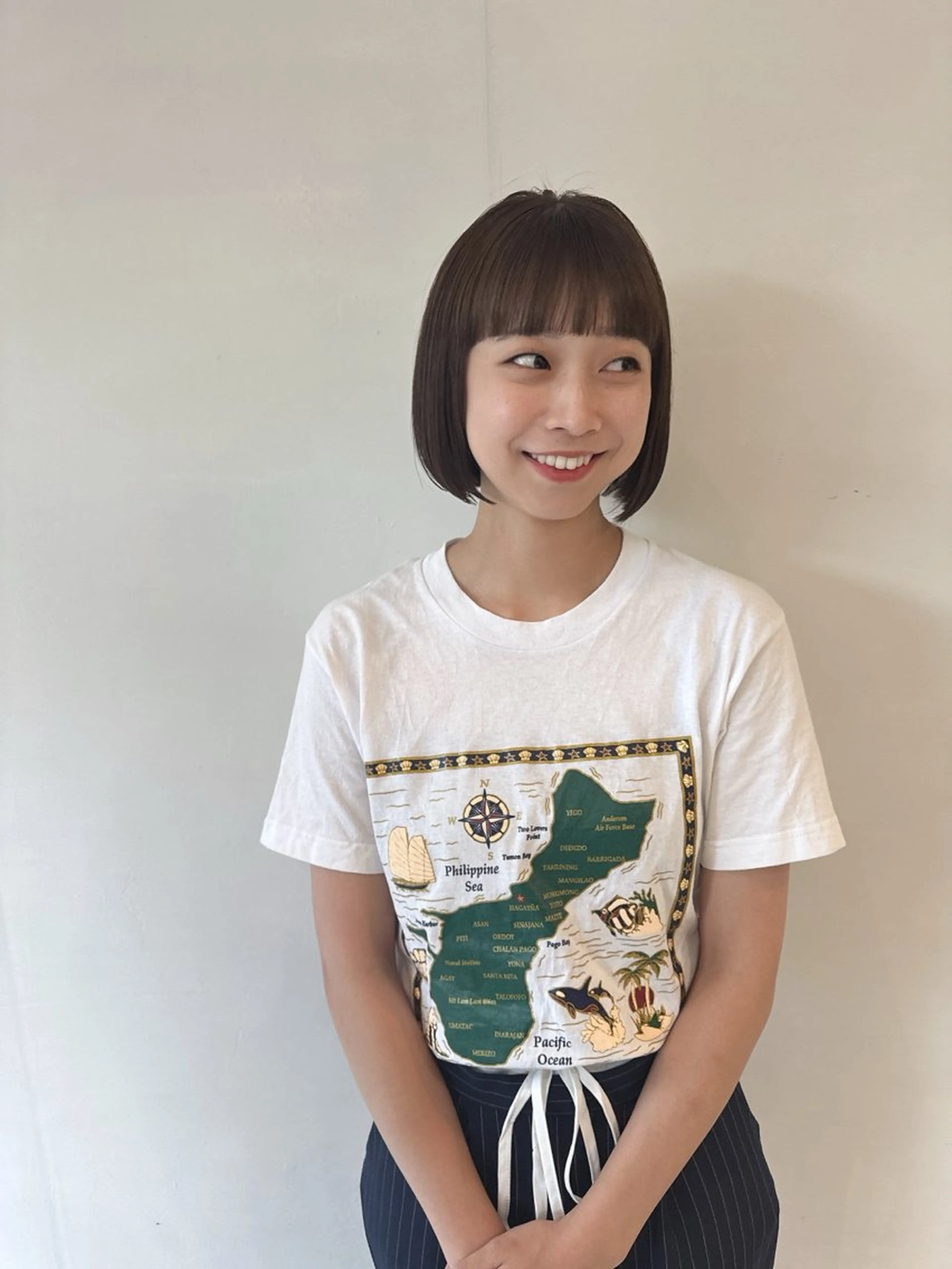 ミディアム カラー ボブ ヘアカラー トリートメント ill/ダブルカラー 髪質改善/小島のヘアスタイル