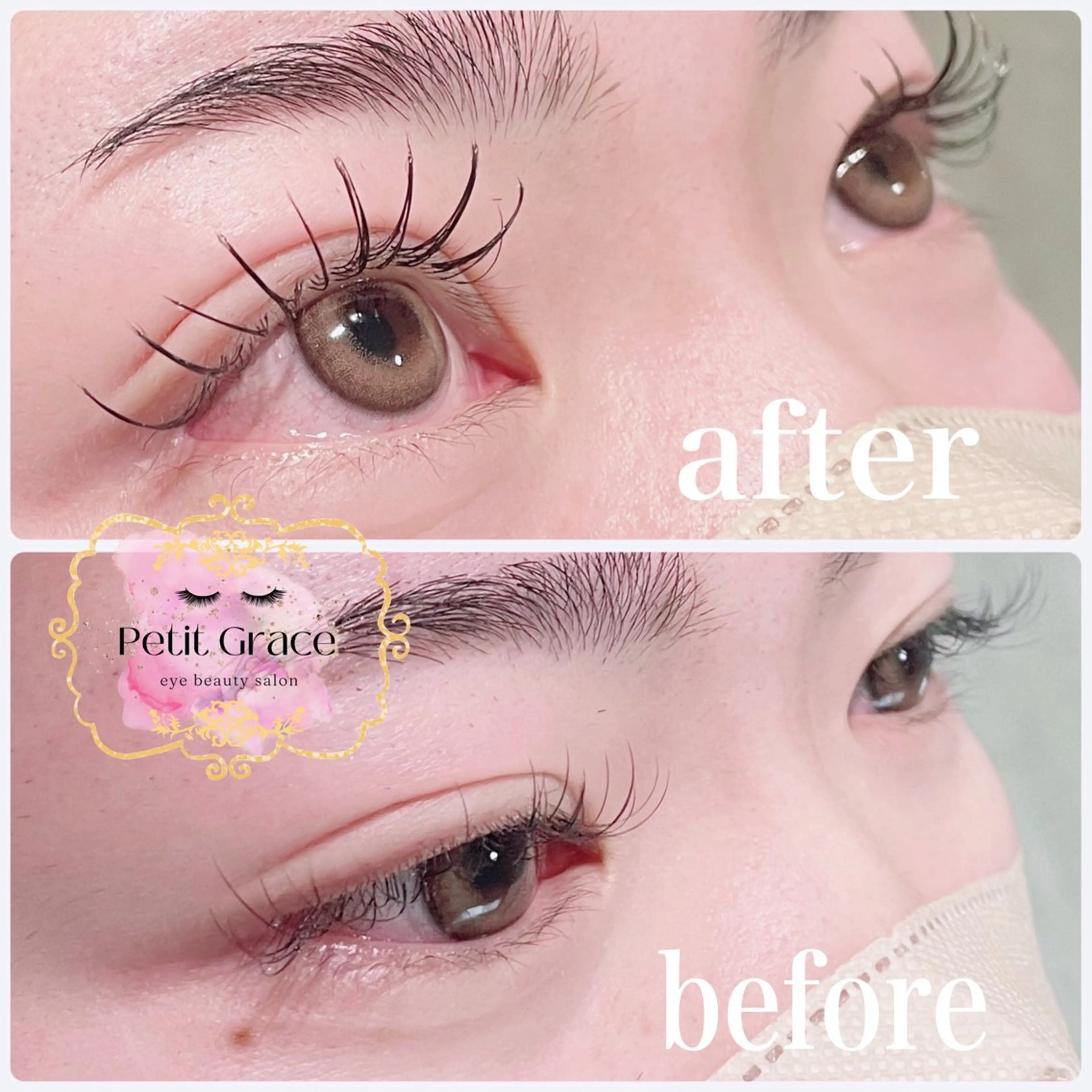 マツエク・マツパ フラットラッシュ Petit graceのマツエク・マツパデザイン