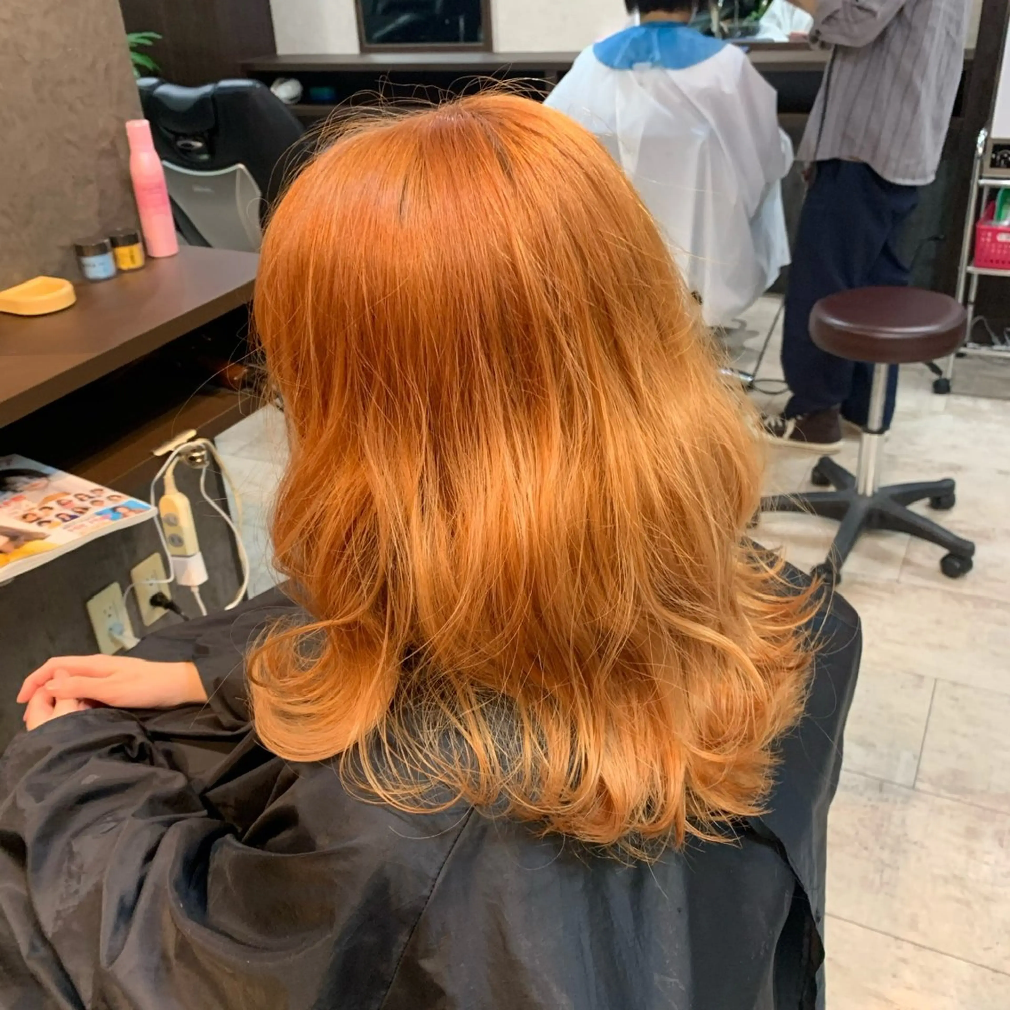ミディアム カラー 成瀬 一生のヘアスタイル