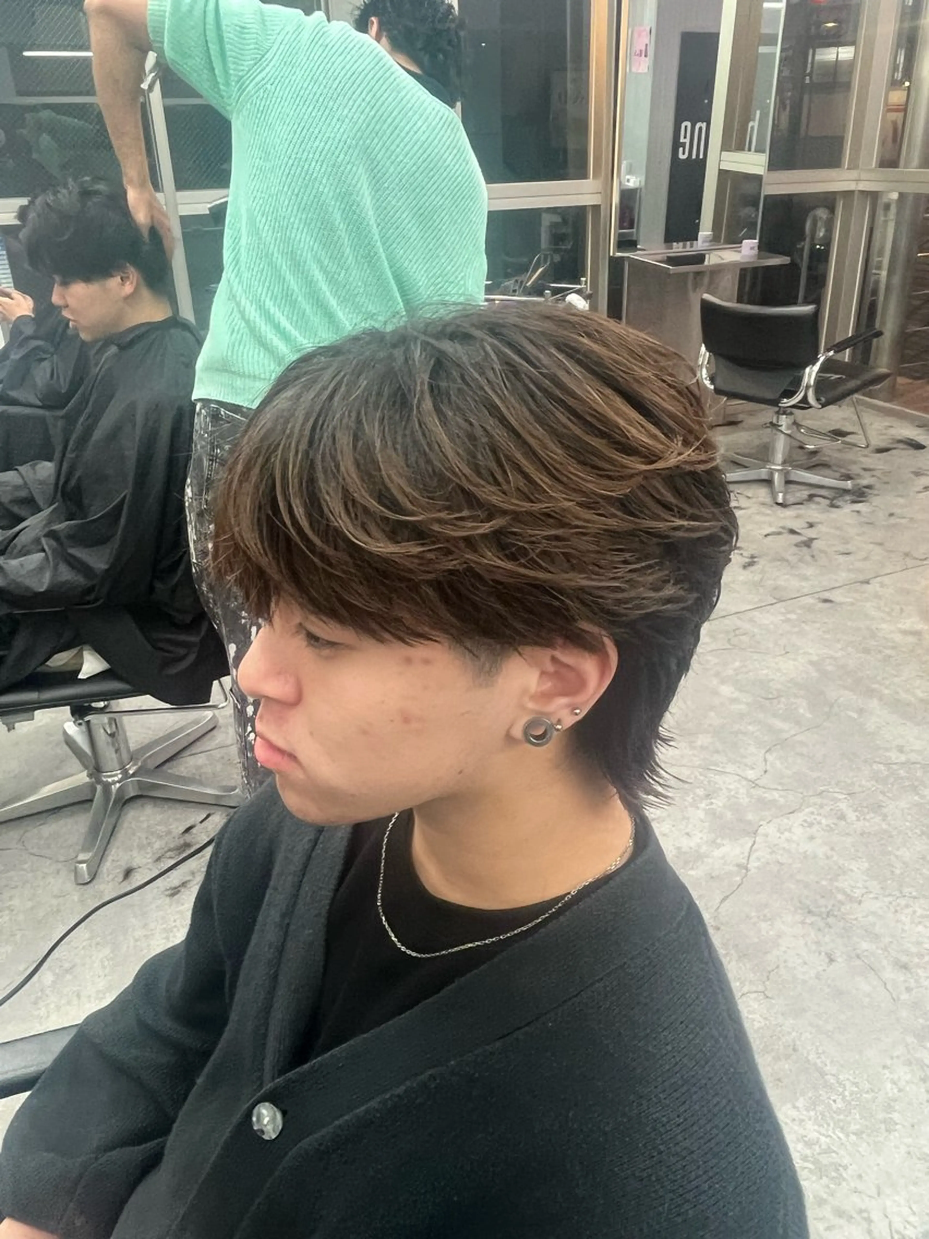 メンズハイトーン 北斗💍レイヤーのヘアスタイル