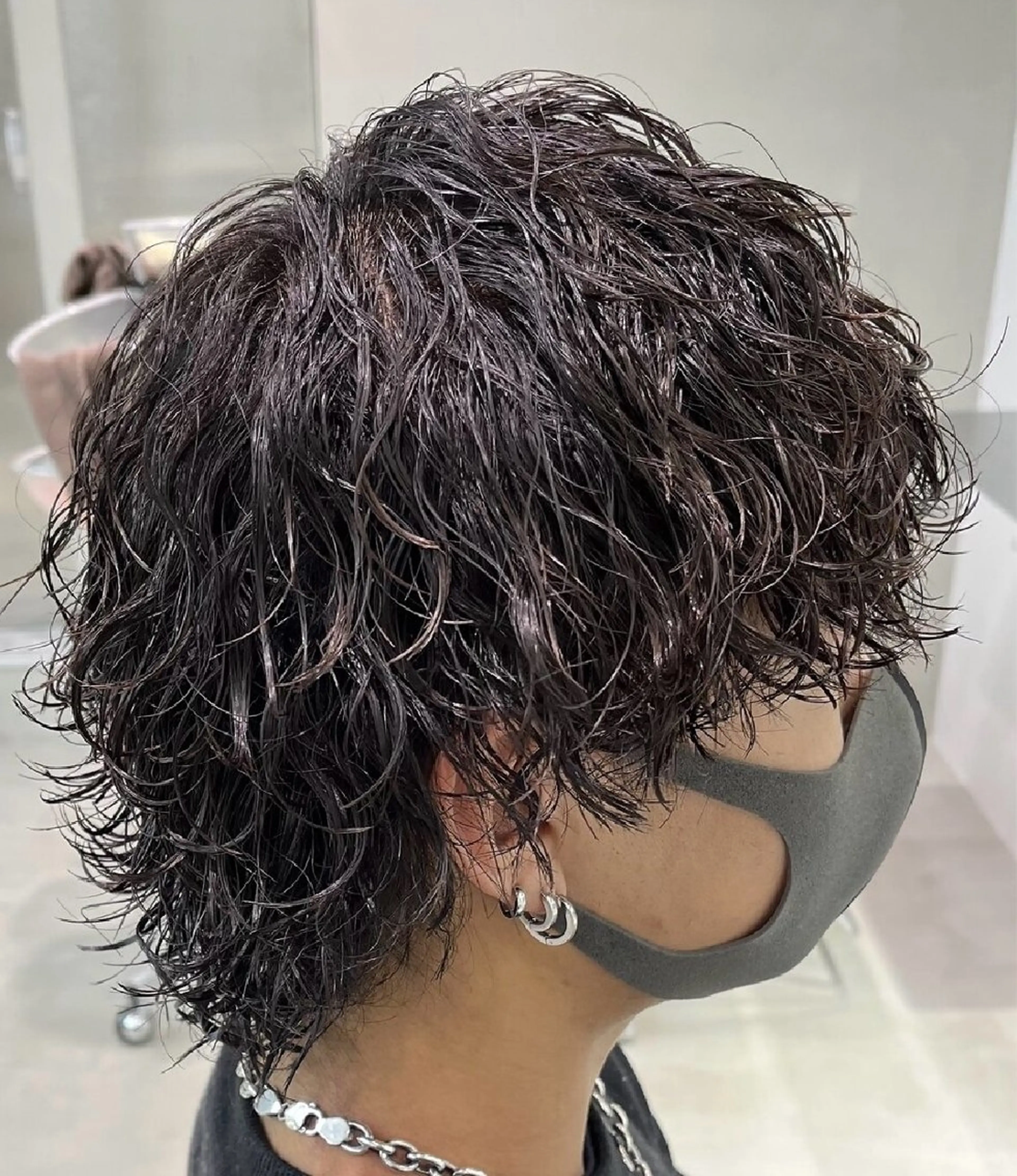 パーマ メンズ センターパート マッシュ メンズパーマ プードルパーマ メンズツイストパーマ カット パーマ トリートメント 仙台波巻きパーマ/ fifth/遠藤楓雅のヘアスタイル