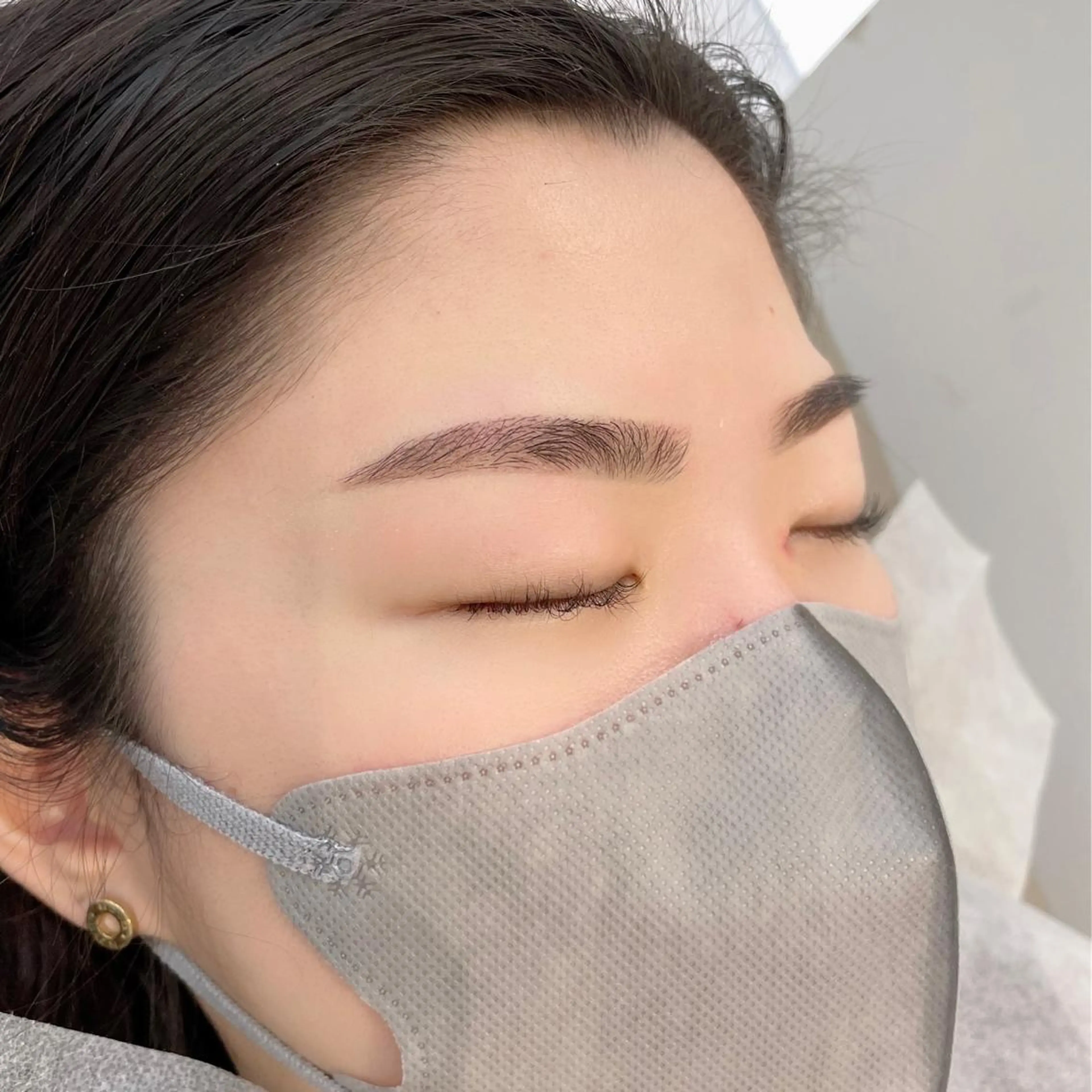 アイブロウ ワックス脱毛 𝙢 𝙖 𝙤 🩶のマツエク・マツパデザイン