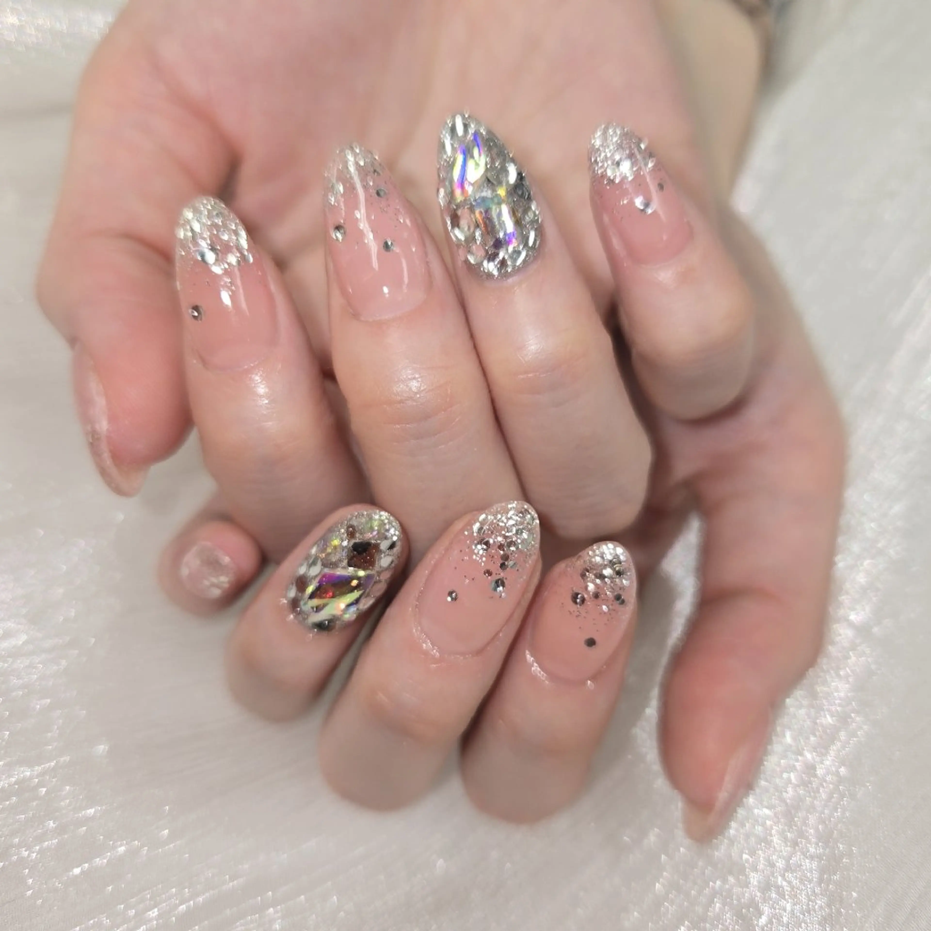 期間限定破格☆ジェルキラキラデザインの写真