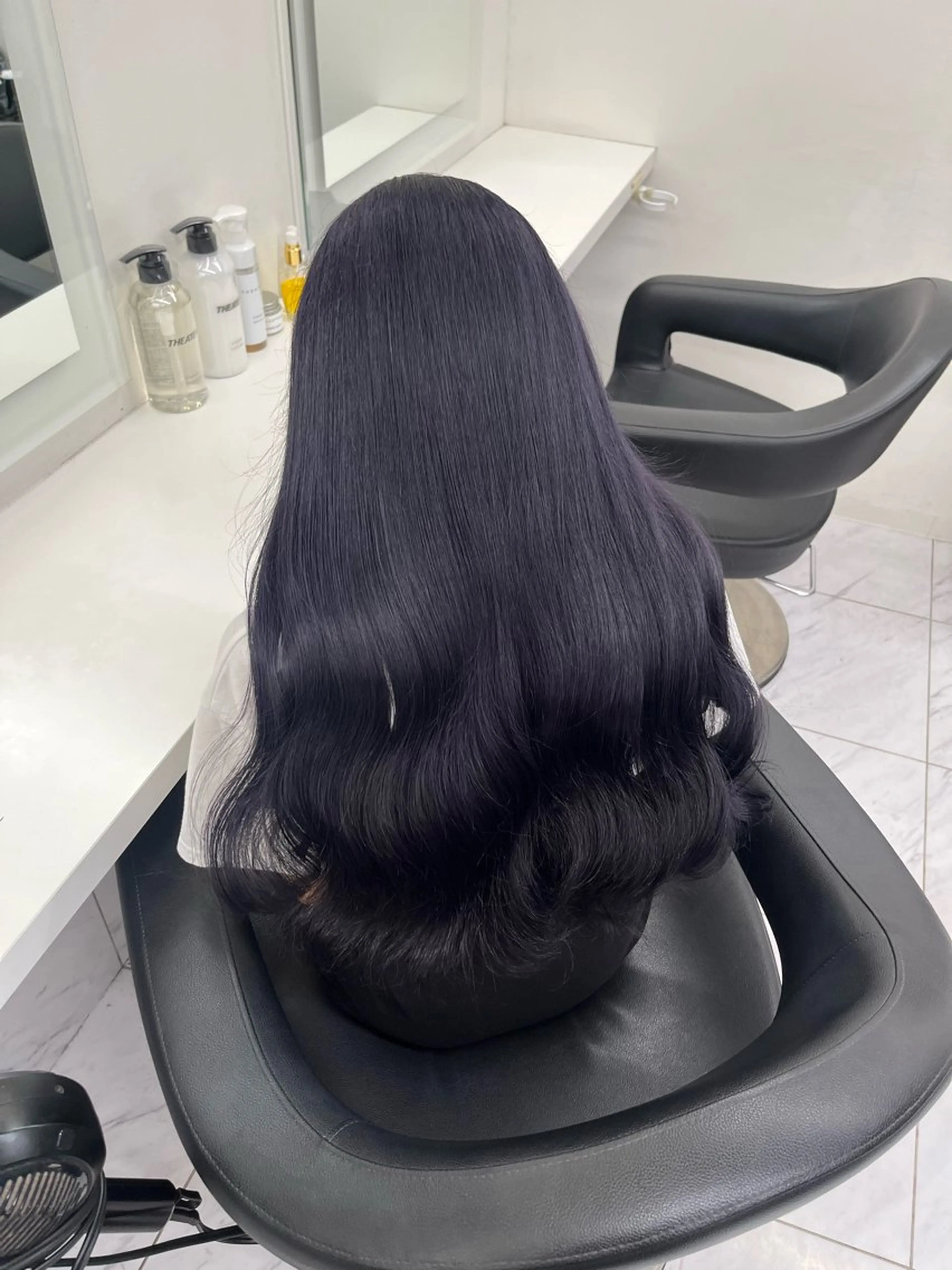 セミロング ヘアカラー トリートメント ヘッドスパ ヘアセット 寒色/ベージュヘア ブリーチありMiOのヘアスタイル