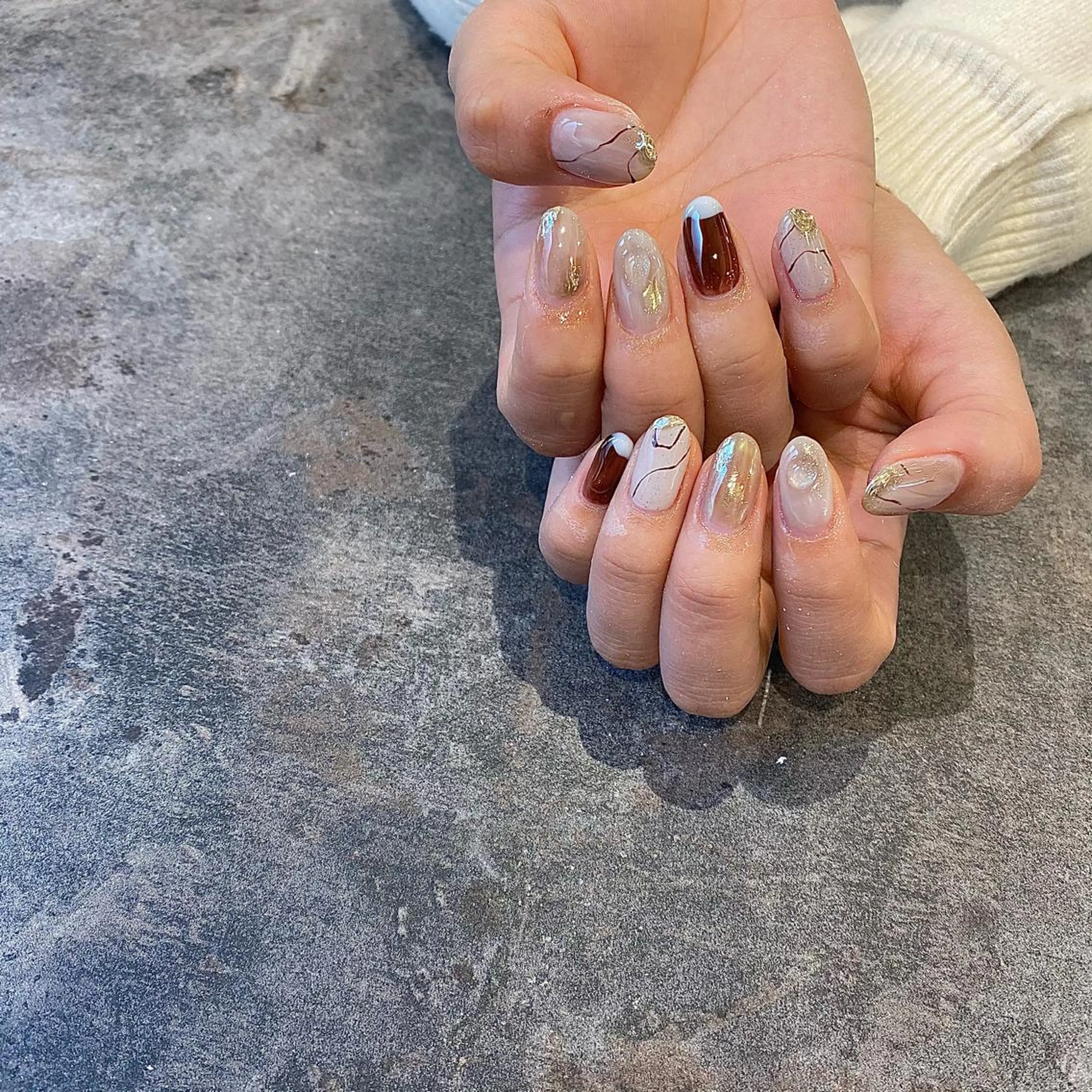 ネイル ハンドネイル 鶴田୨ৎmaison de NALIのネイルデザイン