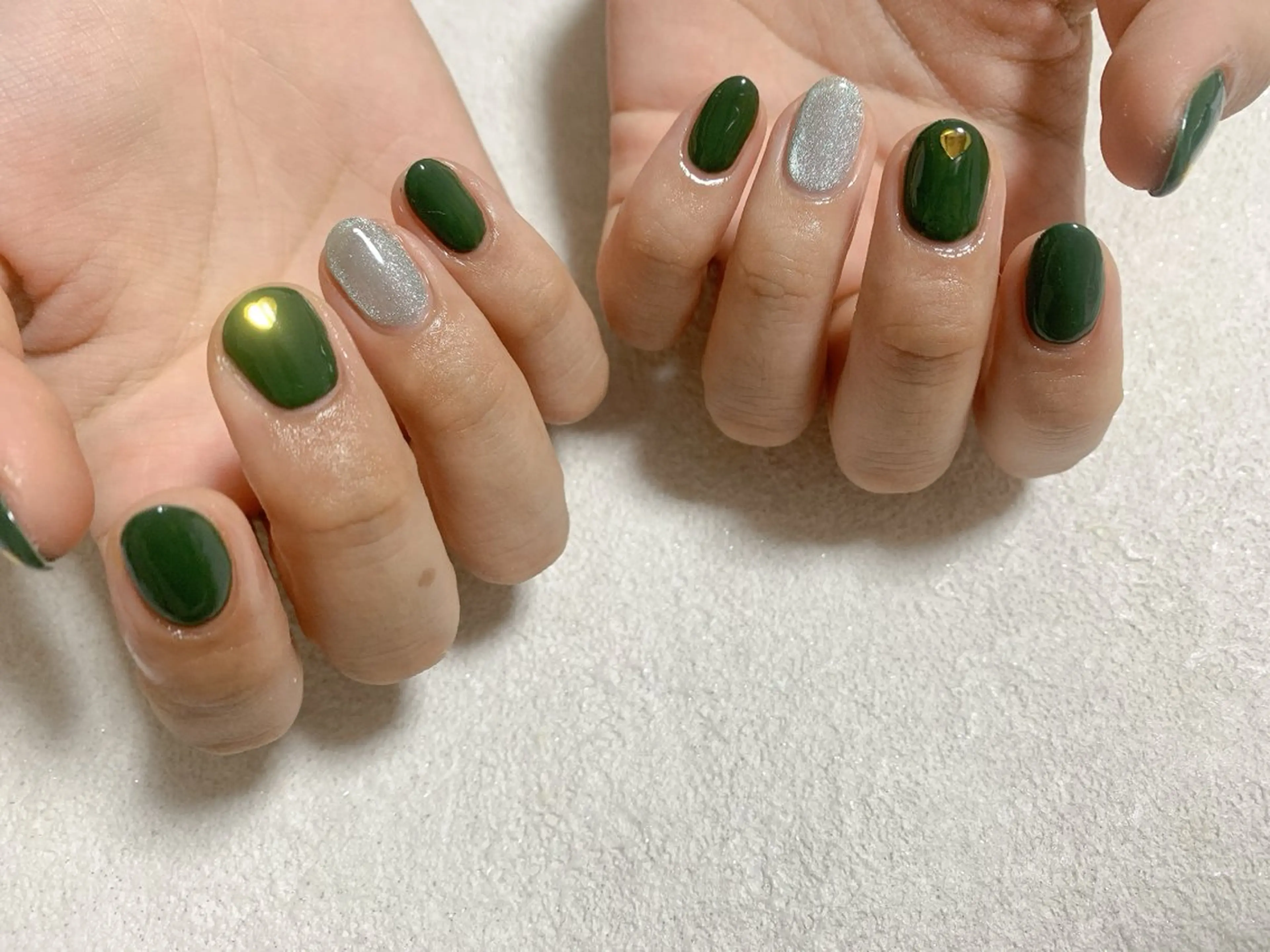 ネイル ジェルネイル マグネットネイル メンズネイル ワンカラーネイル パラジェル kiki nail たまプラーザのネイルデザイン