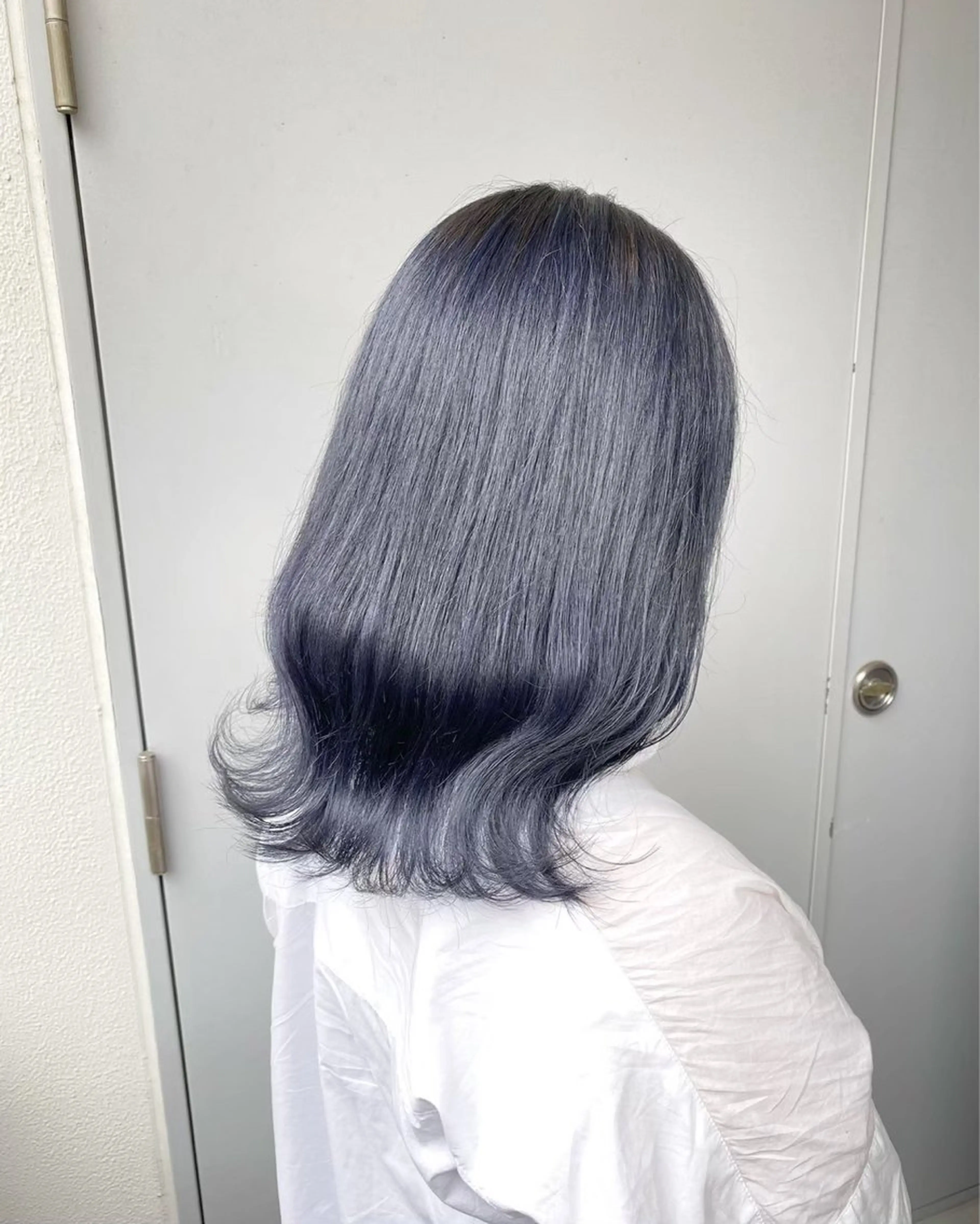 セミロング カラー ブルーカラー 💖トレンド春夏 カラー💖FUTAのヘアスタイル
