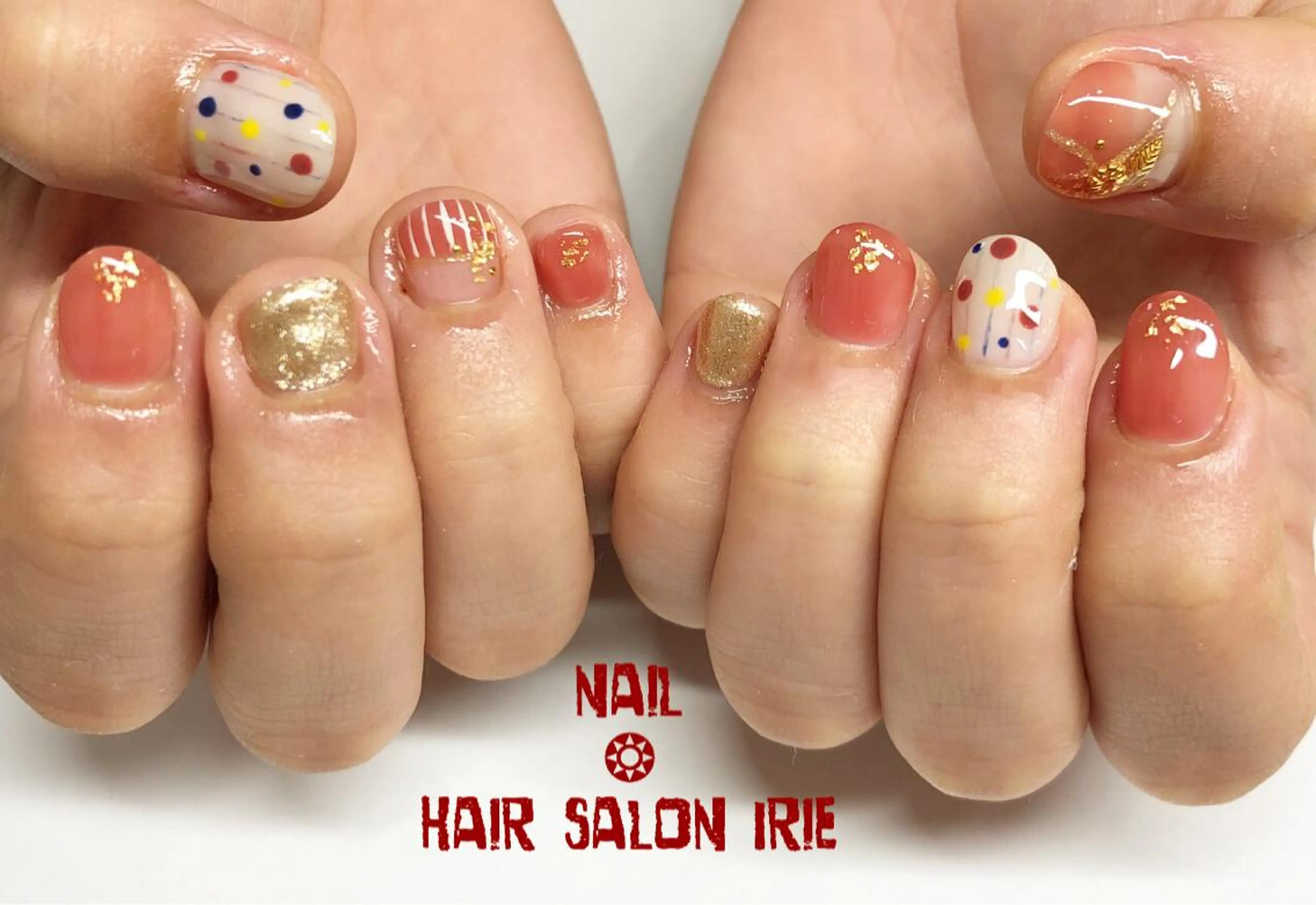 ネイル 卒業式 與儀 知佳のネイルデザイン