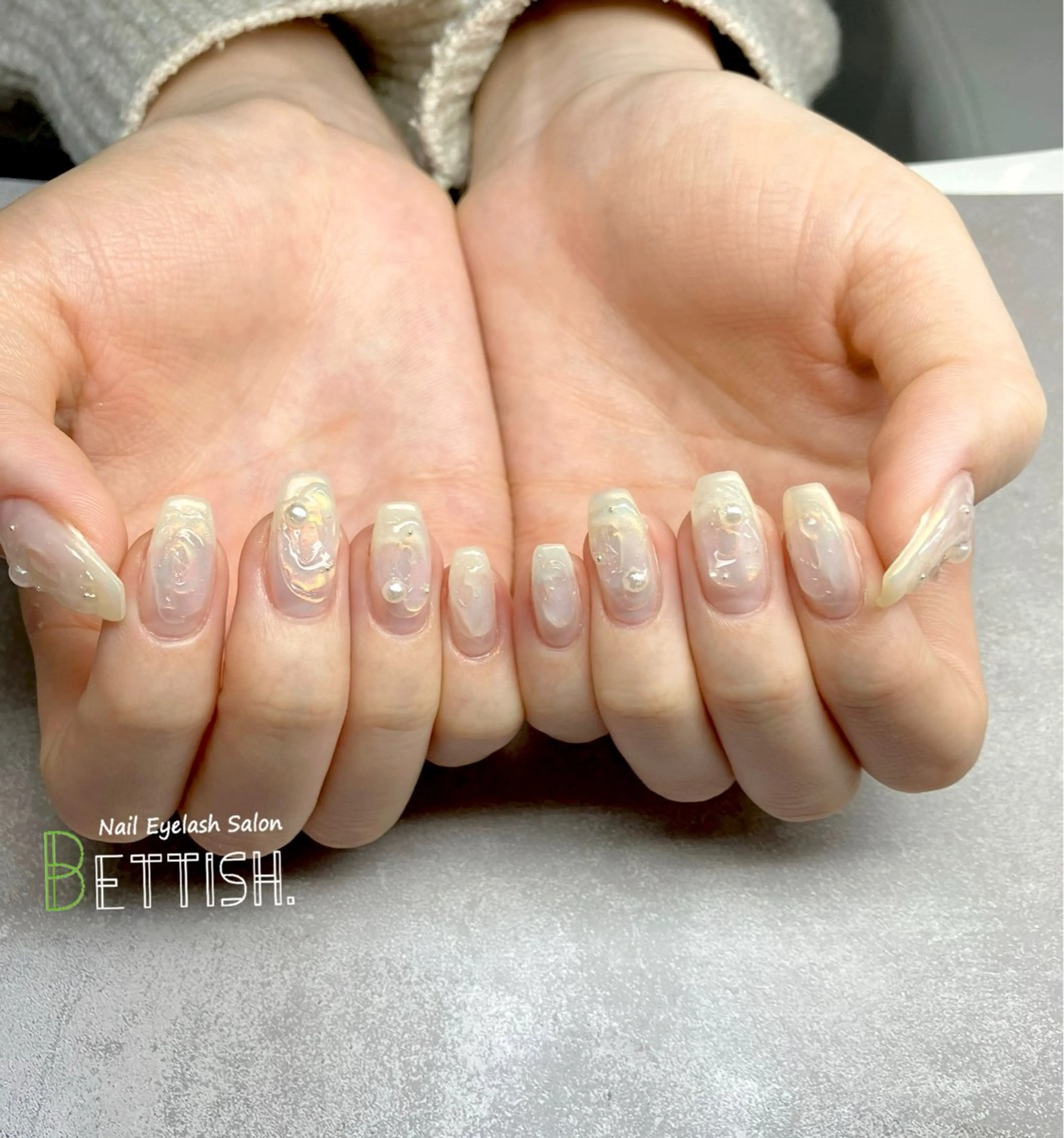 ネイル オーロラネイル キラキラネイル ミラーネイル BETTISH. KUMIKO☺︎︎のネイルデザイン