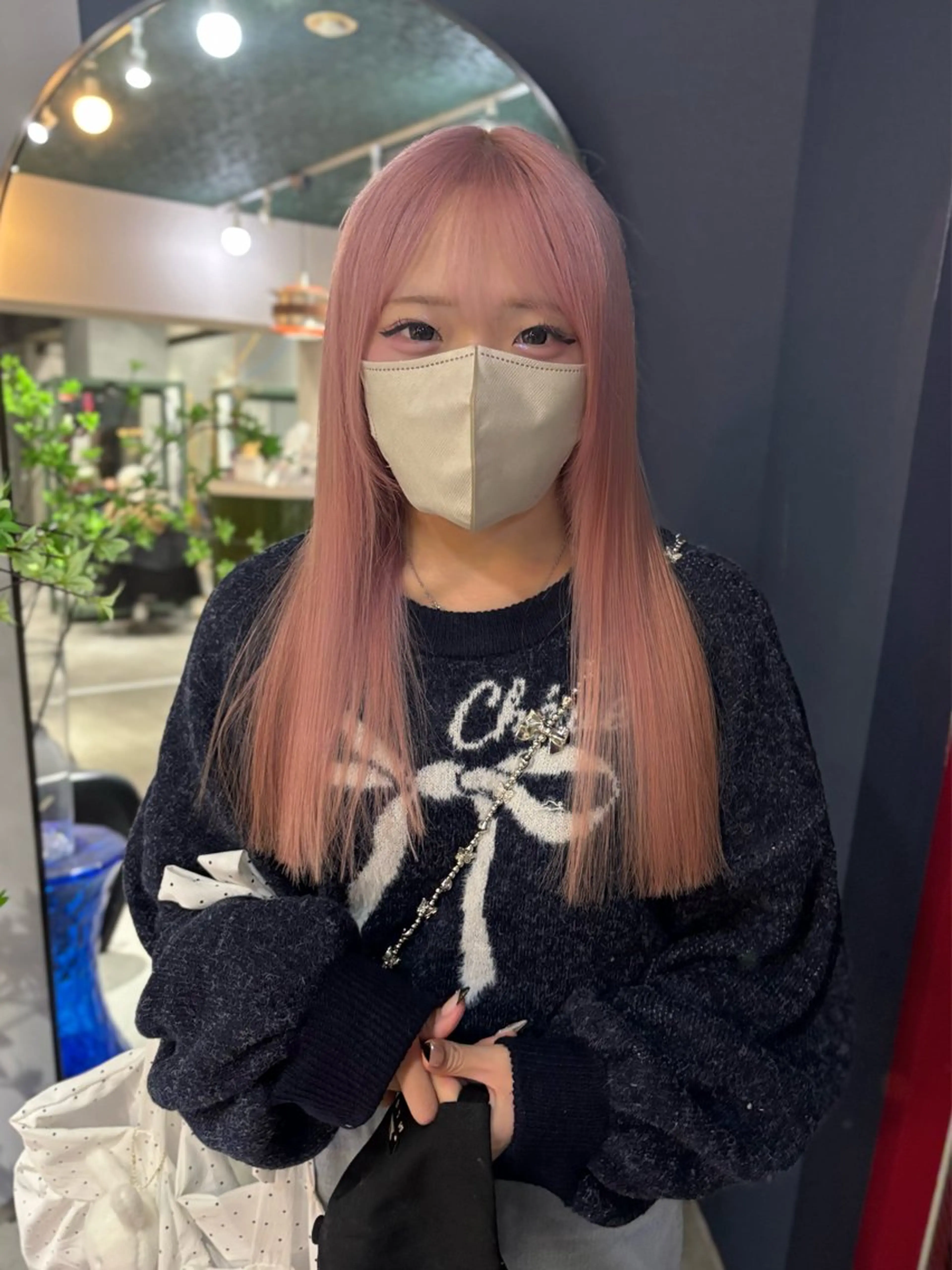 🩵一日で明るくしたい方🩵2ブリーチ＋カラー＋トリートメント ダブルカラー/韓国ヘア/大阪/梅田の写真