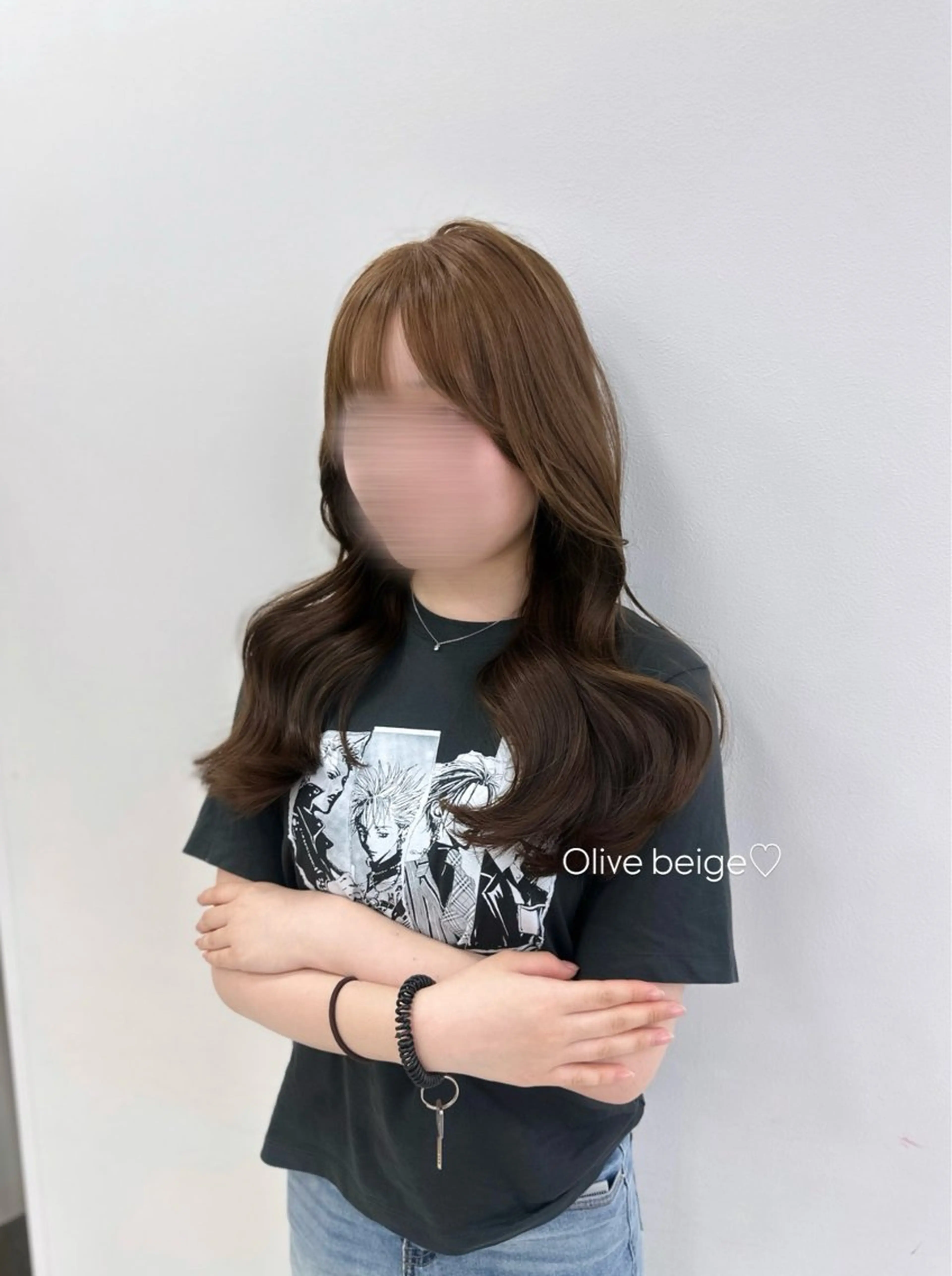 ロング カラー パーマ ヘアアレンジ メンズ キッズ ♥️韓国ヘア レイヤー♥️ゆりのヘアスタイル