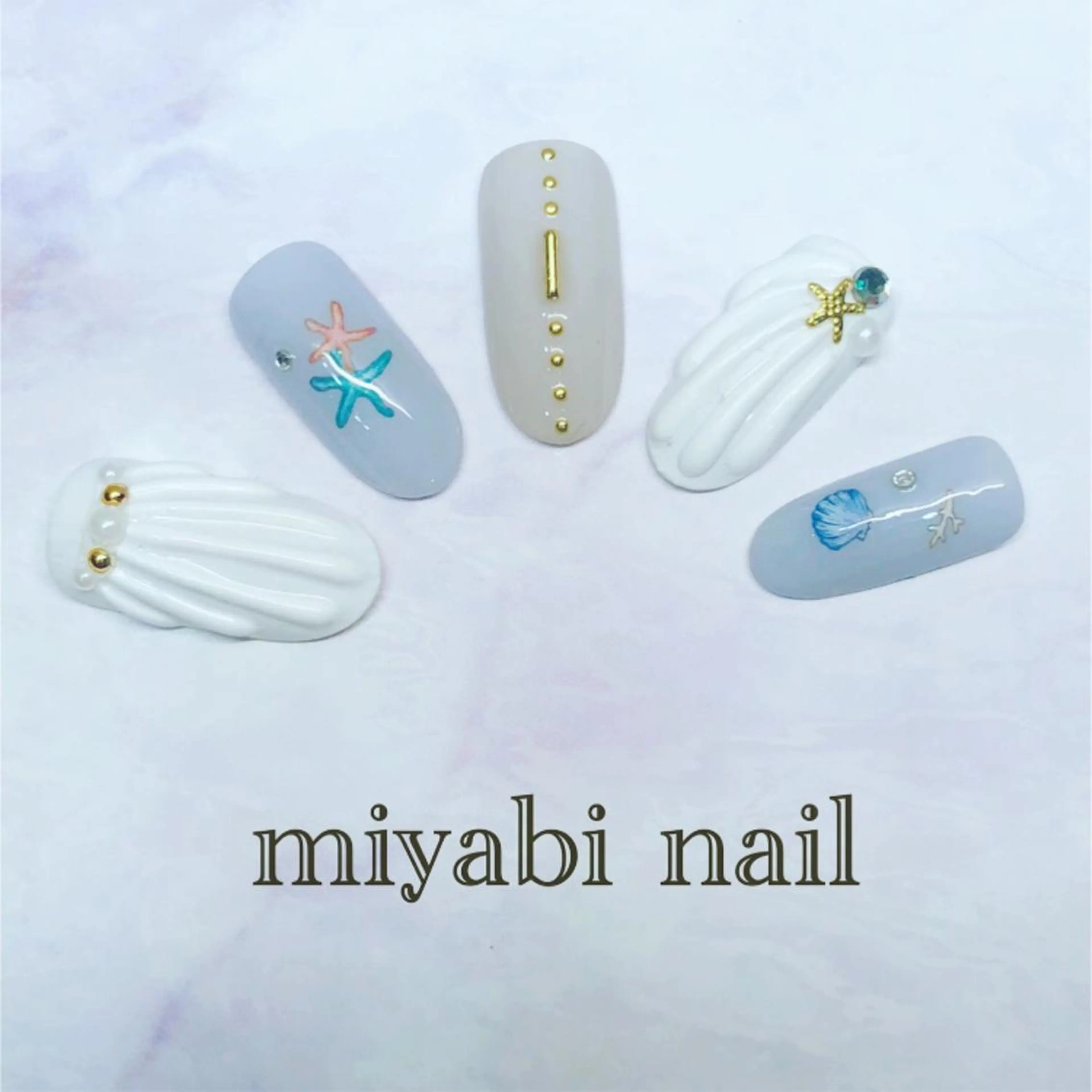 ネイル miyabi nail 桂川駅近くのネイルデザイン