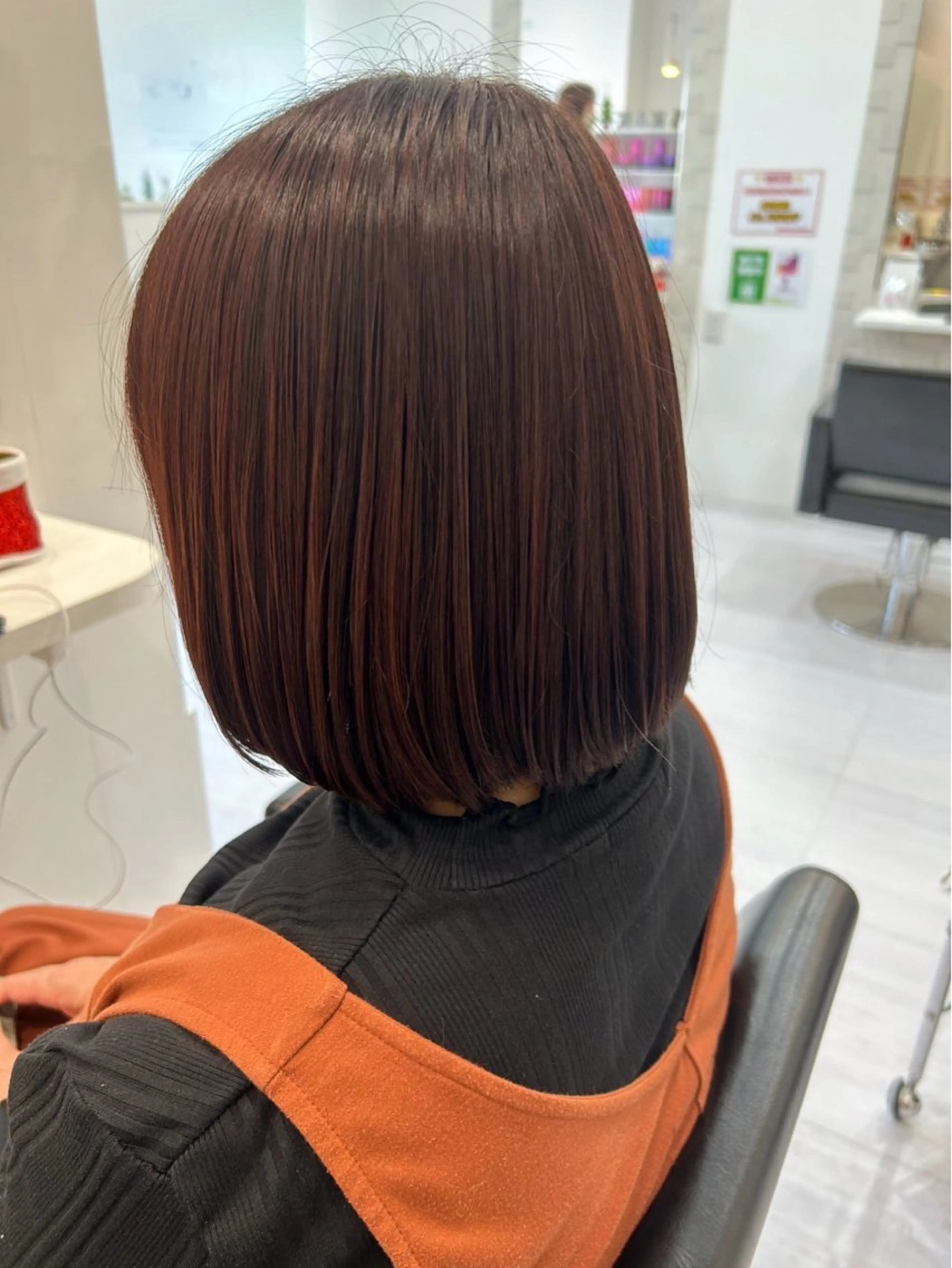 【追加料金なし】One color➕Aujuaトリートメント➕仕上げのセット（巻き髪・ストレート）の写真