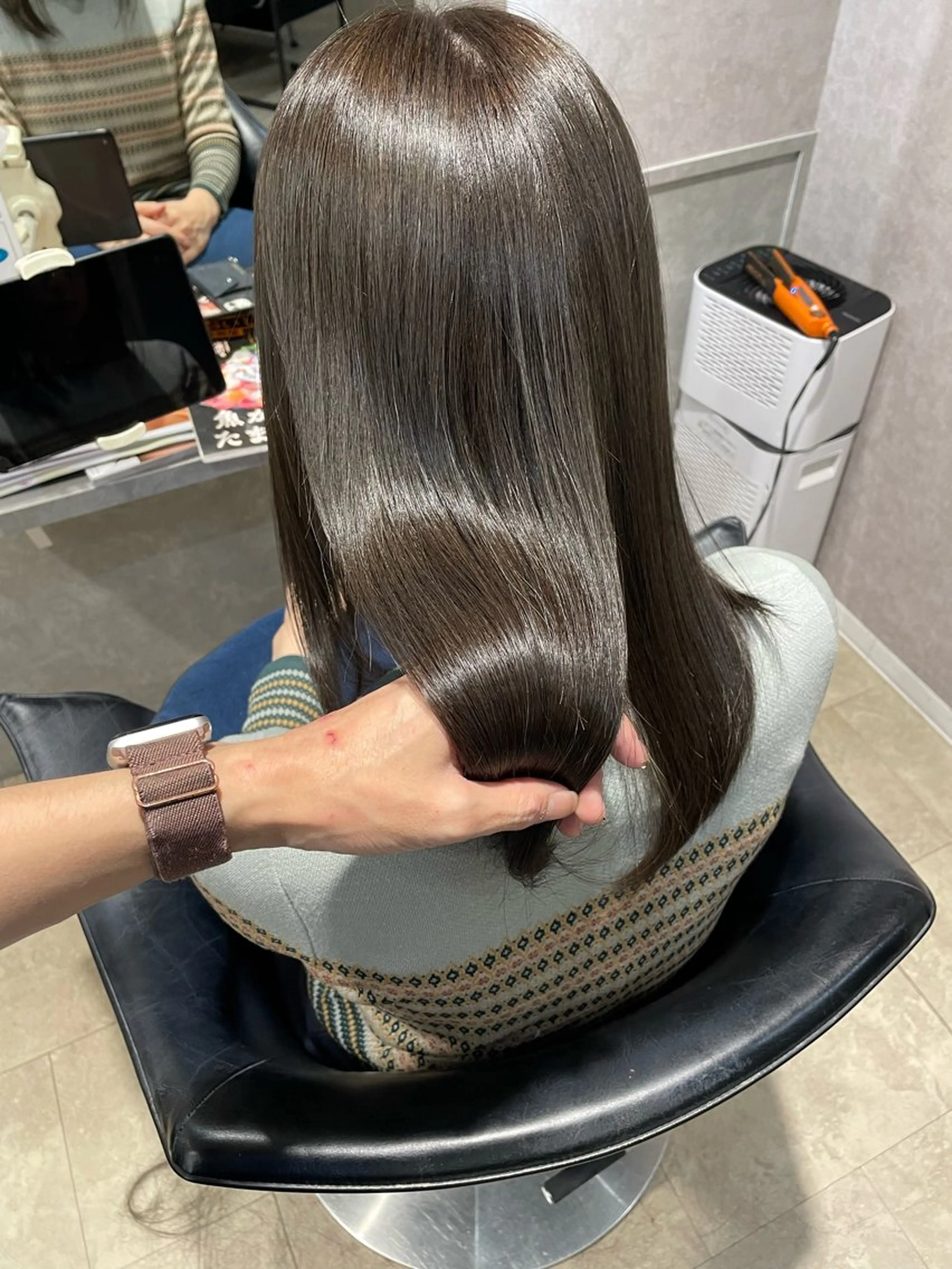 【フルコース】髪質改善美革縮毛矯正+カラー+カット+トリートメントの写真