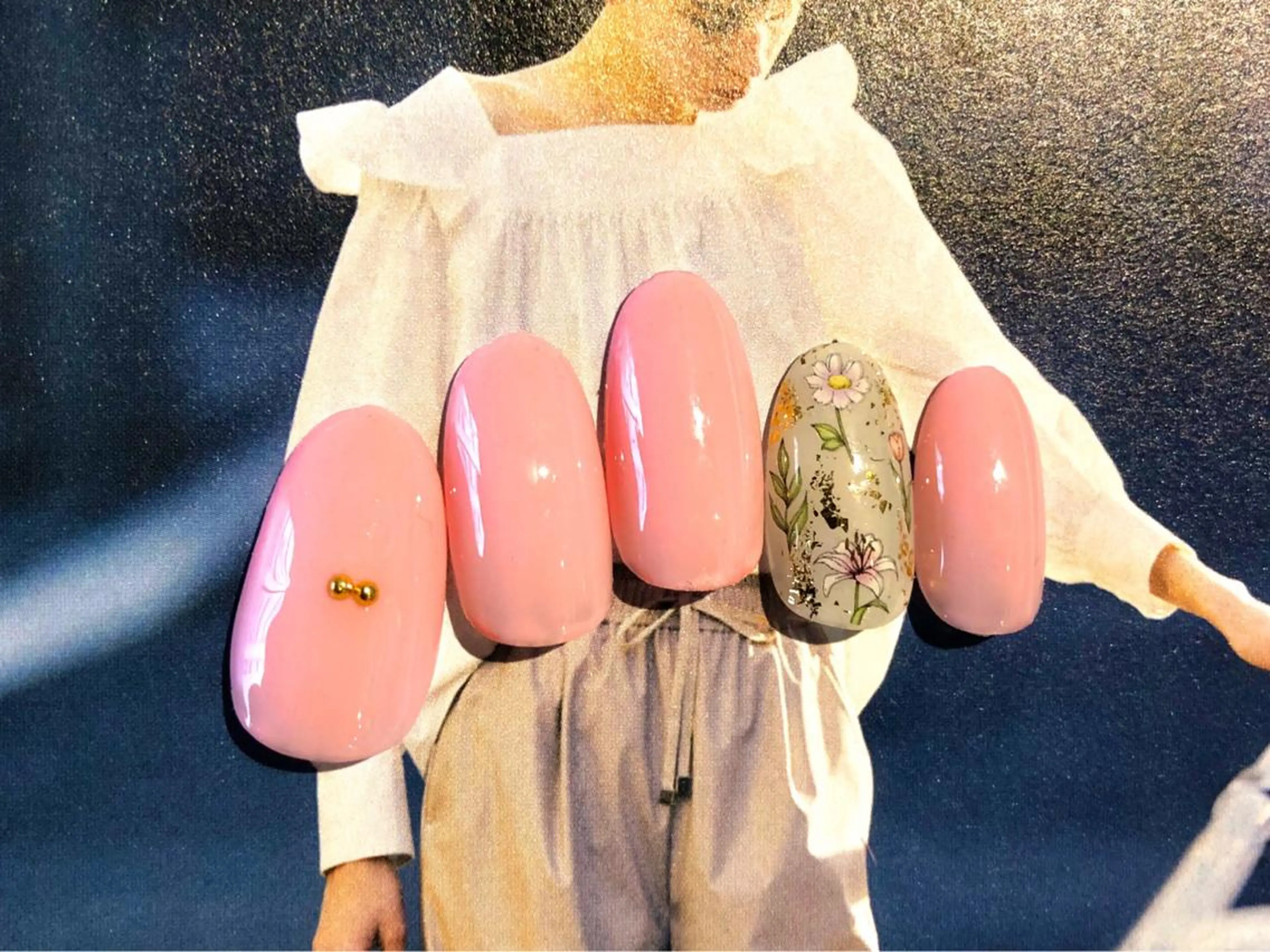 ネイル フラワーネイル TRAM-nail moriizumiのネイルデザイン