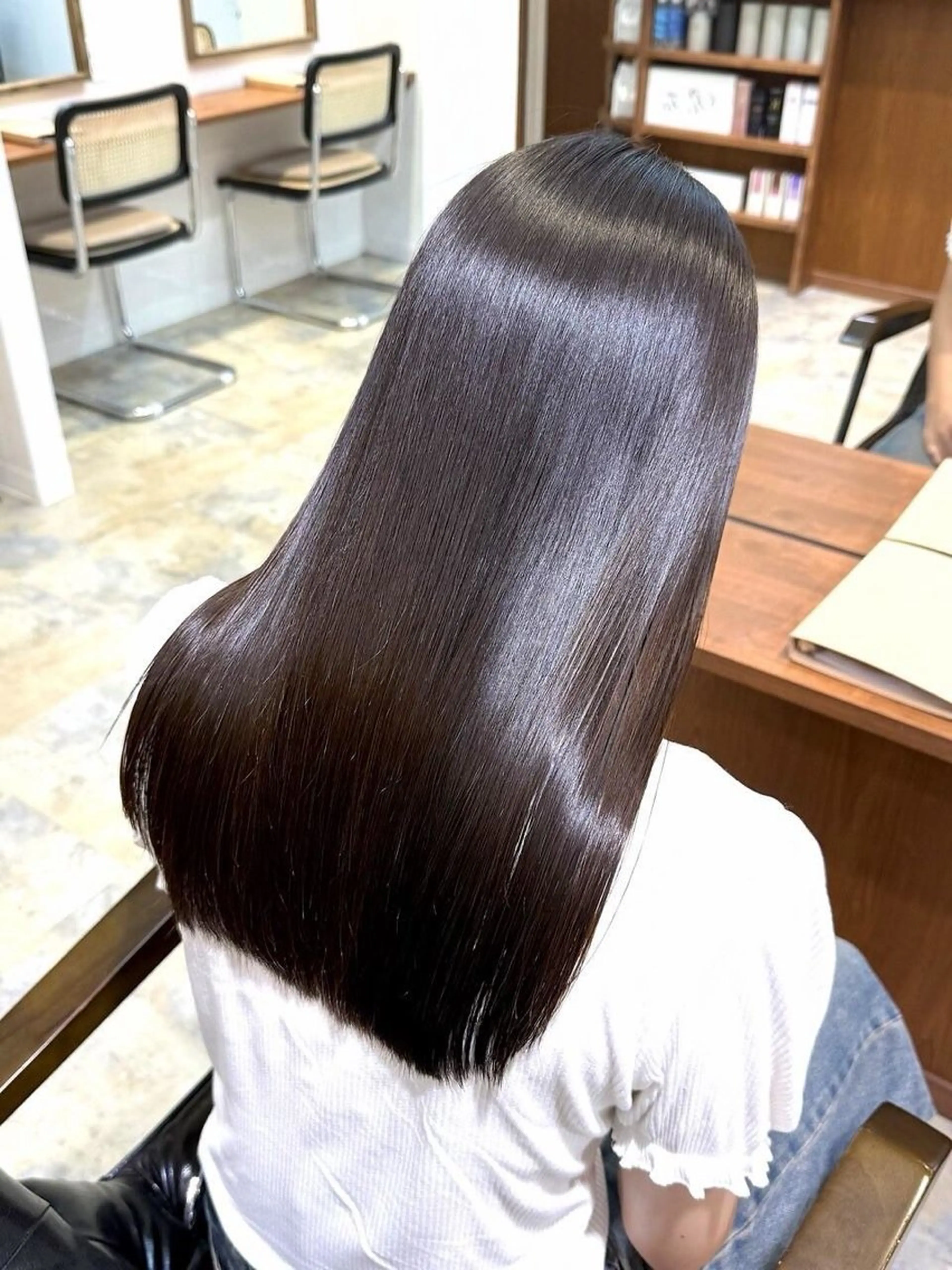 ロング 縮毛矯正 ✨縮毛矯正✨艶髪✨️ 髪質改善✨鴻巣✨️のヘアスタイル