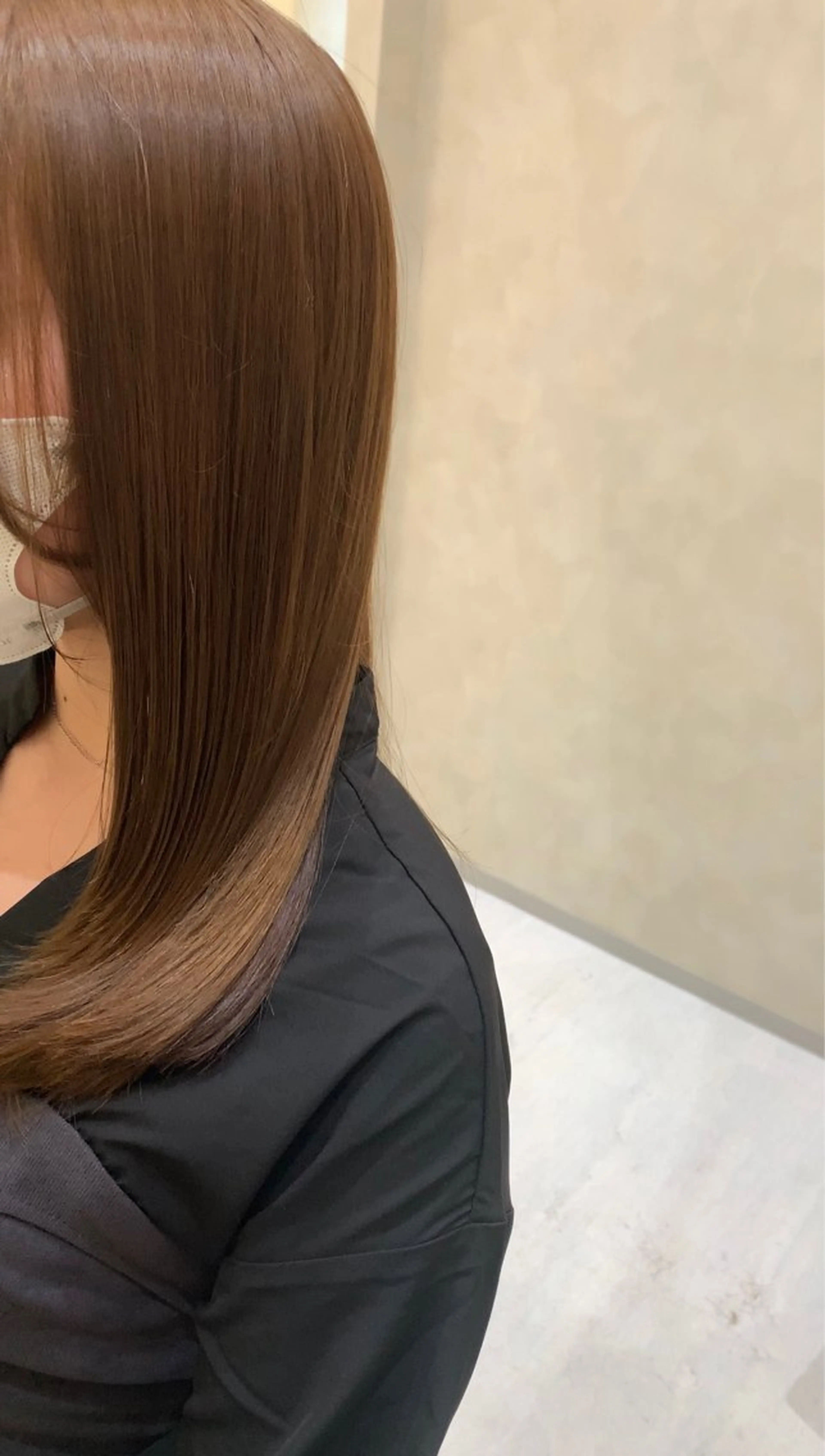 ロング カット 縮毛矯正 美髪矯正 吉岡柊斗のヘアスタイル