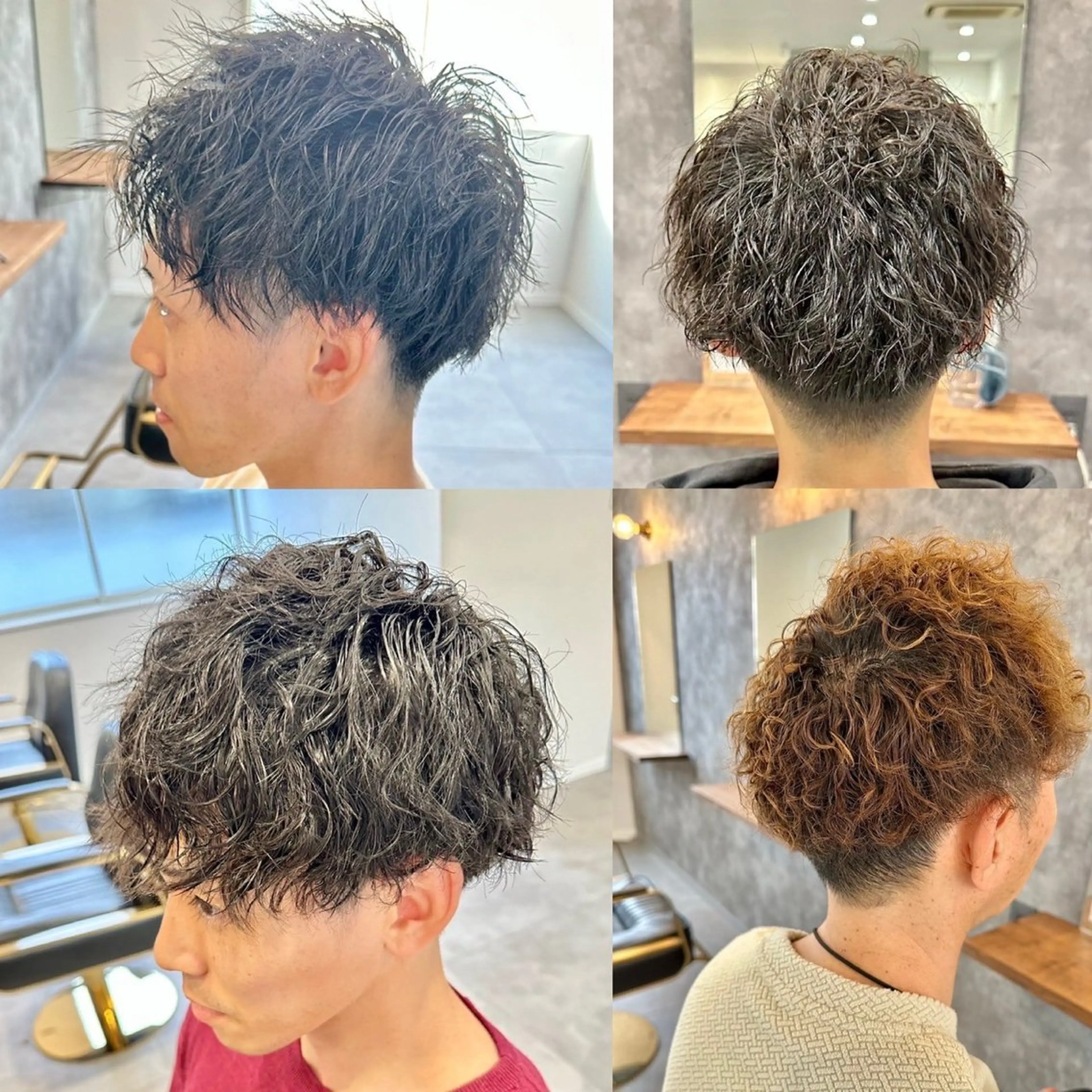 メンズカット+カラー+パーマ　¥17200の写真