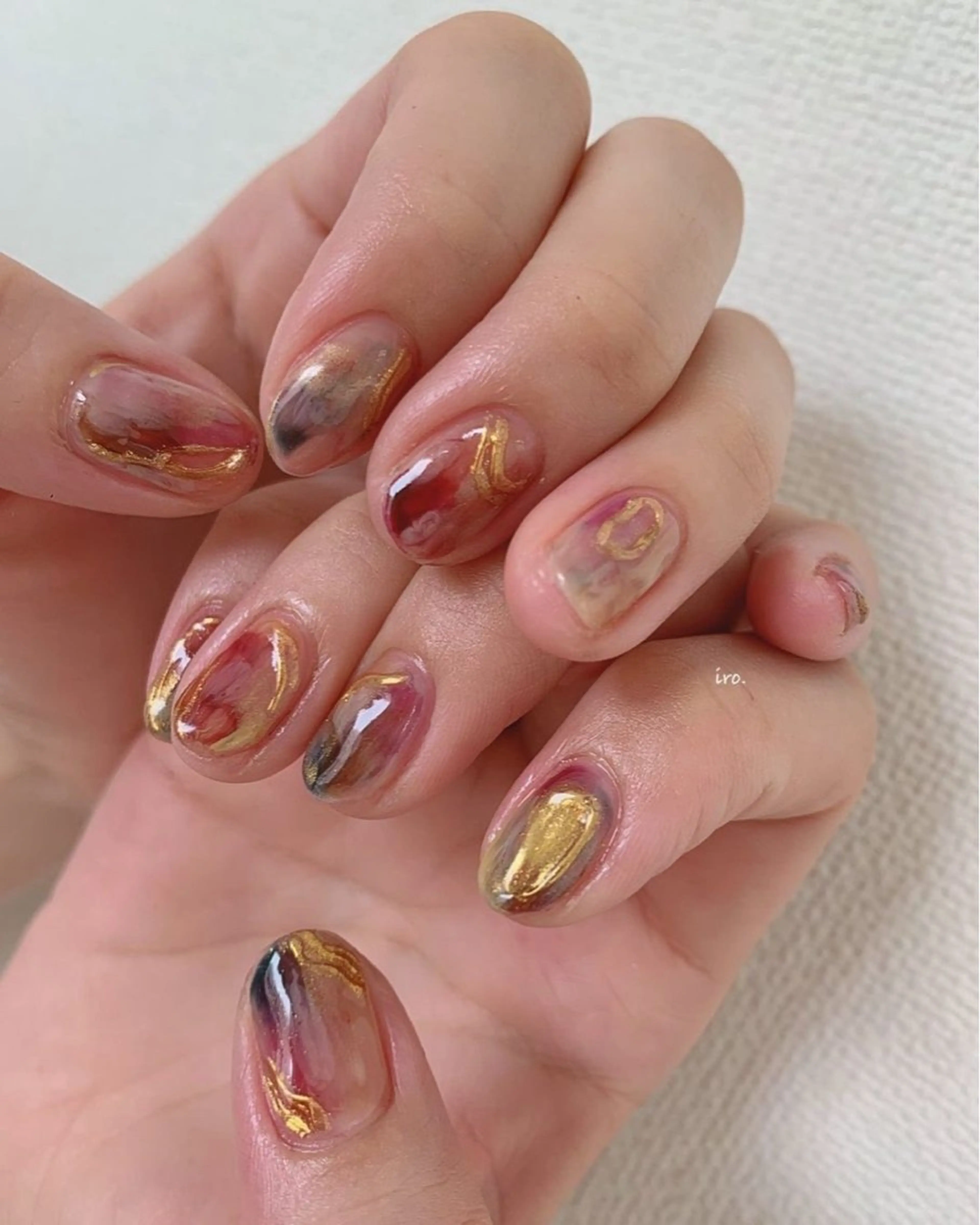 ネイル ジェルネイル 韓国ネイル ニュアンスネイル シンプルネイル ワンホンネイル n2 nail daikokuchoのネイルデザイン