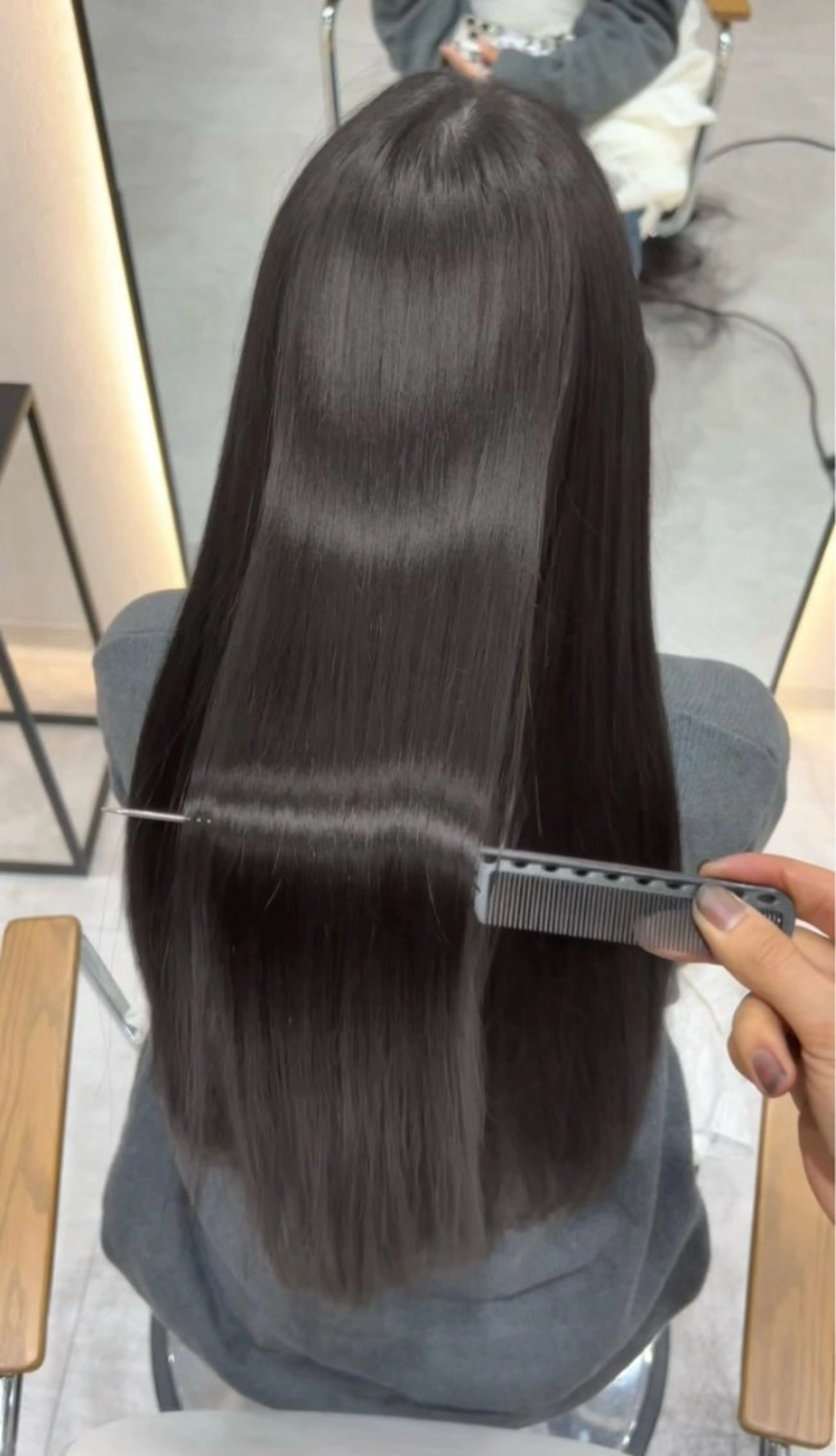 ロング ヘアカラー トリートメント 学生人気No1🩶 韓国風/艶髪/輝士のヘアスタイル