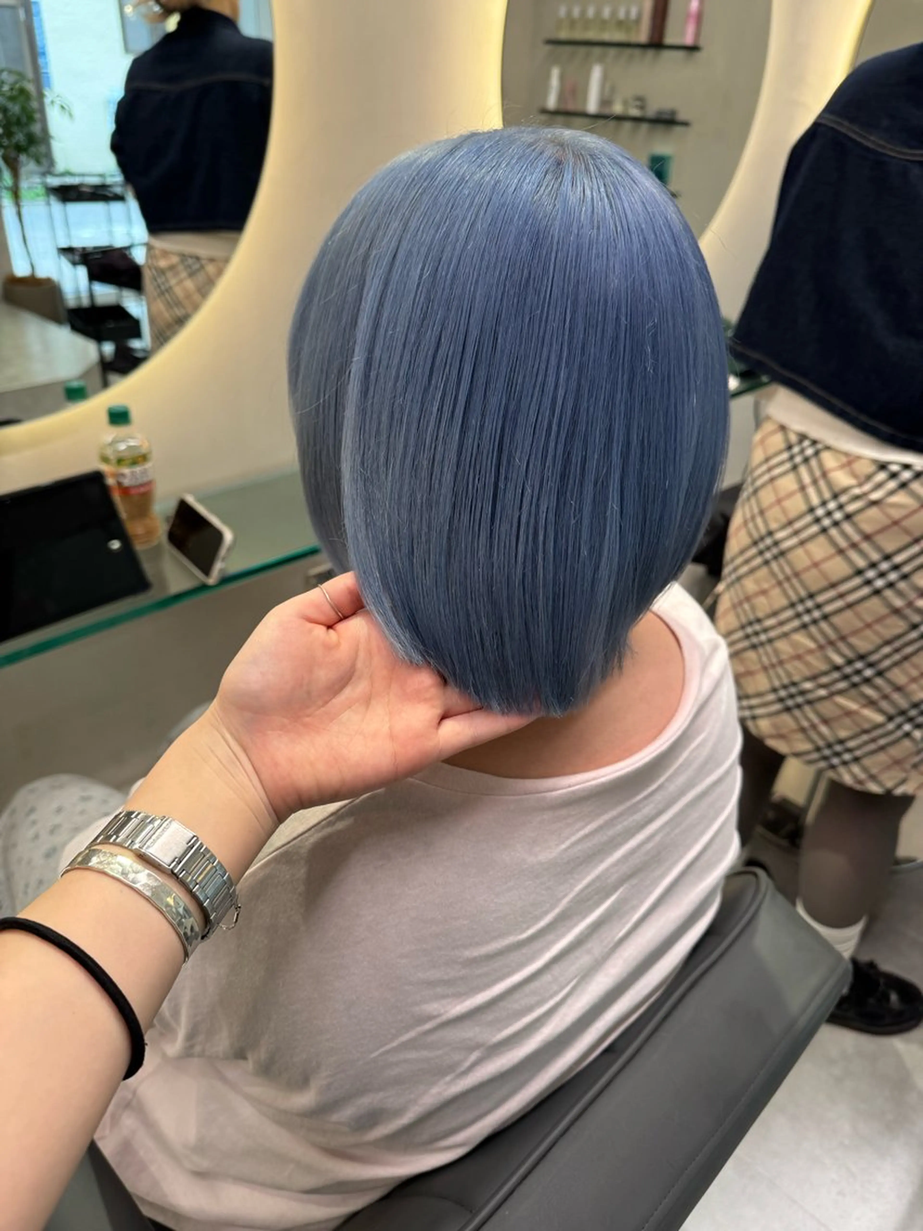 セミロング カット ヘアカラー トリートメント 村田 灯のヘアスタイル