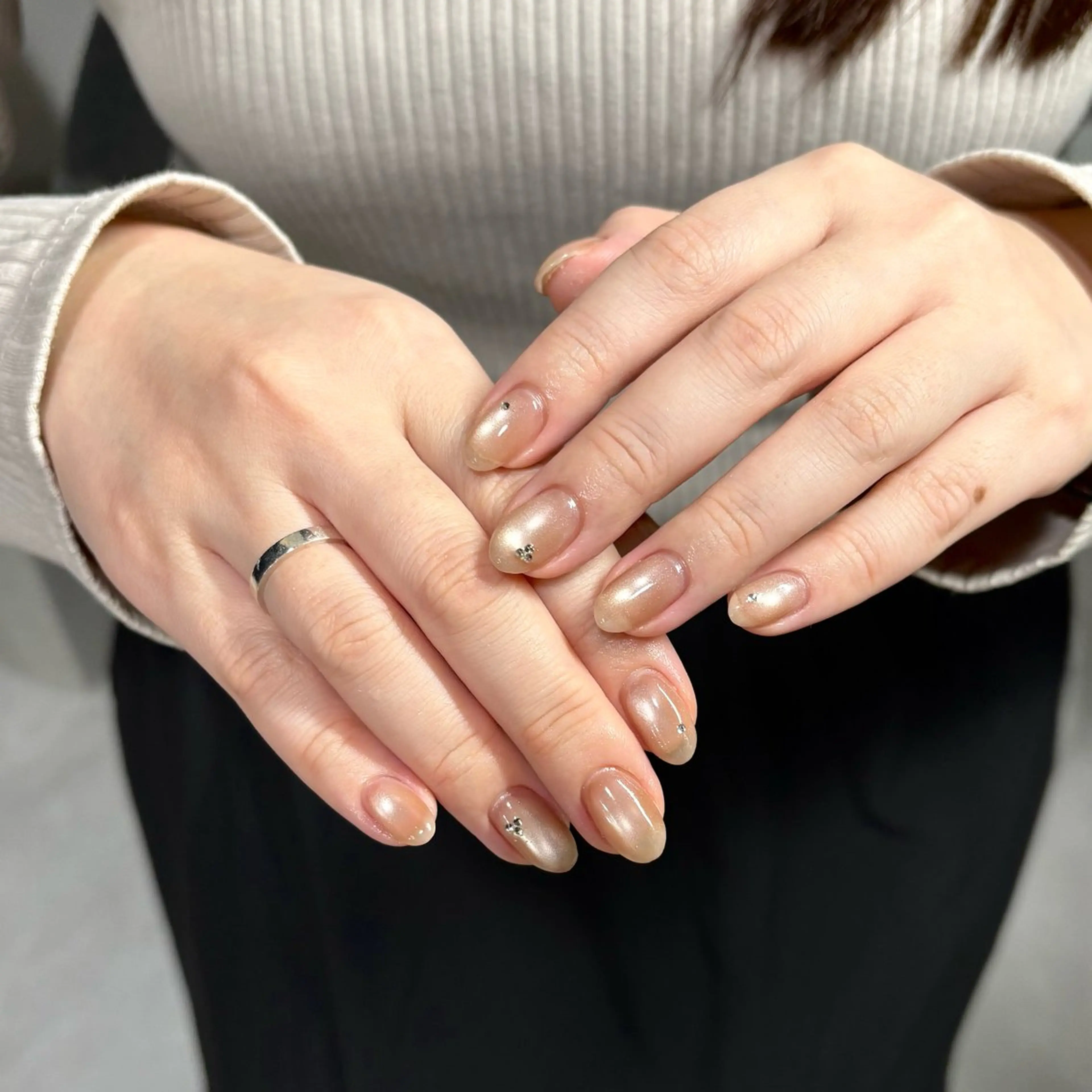 ネイル ハンドネイル 韓国/ワンホン/ yukiのネイルデザイン