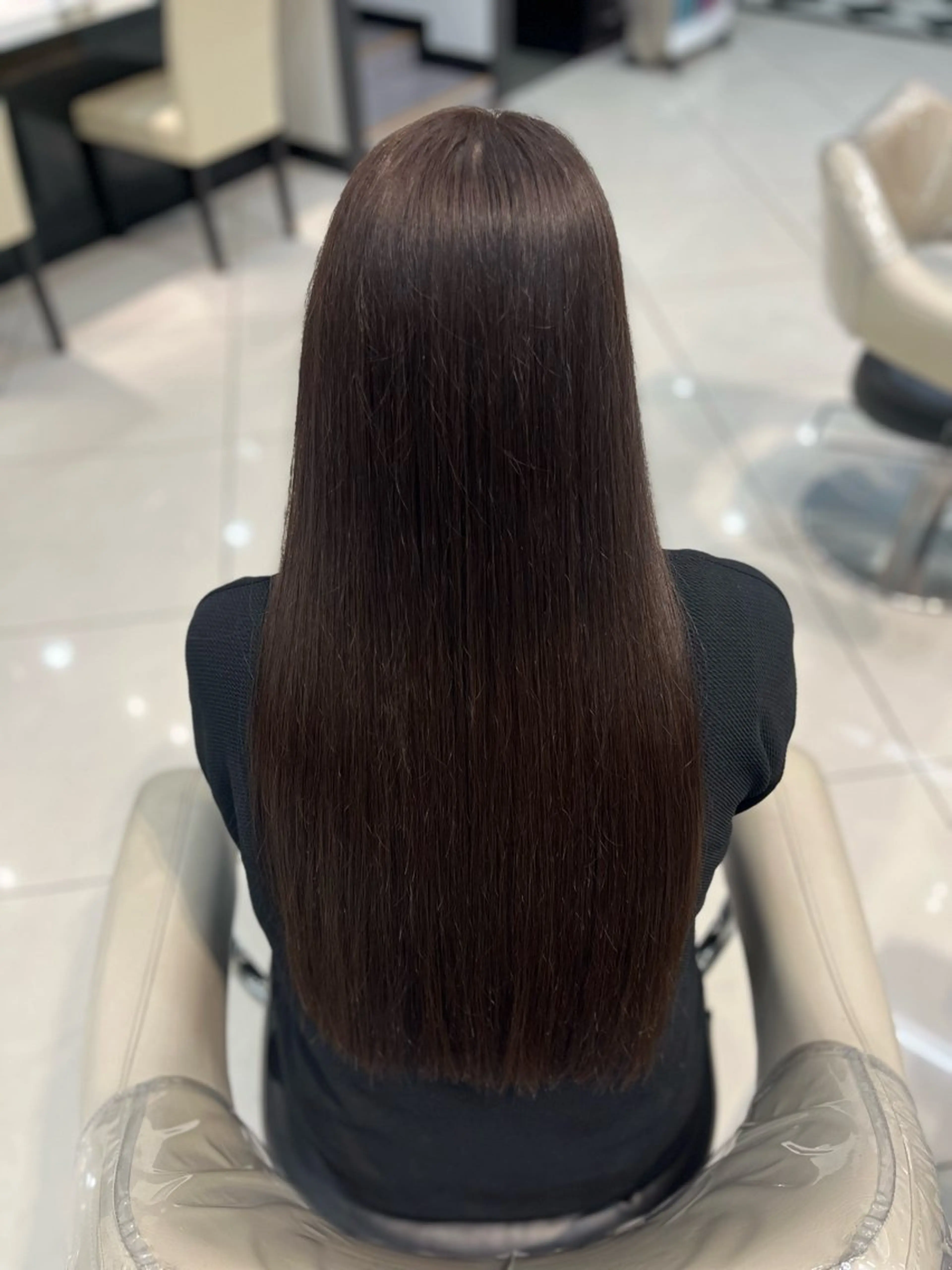ロング ヘアカラー トリートメント 大塚 華のヘアスタイル